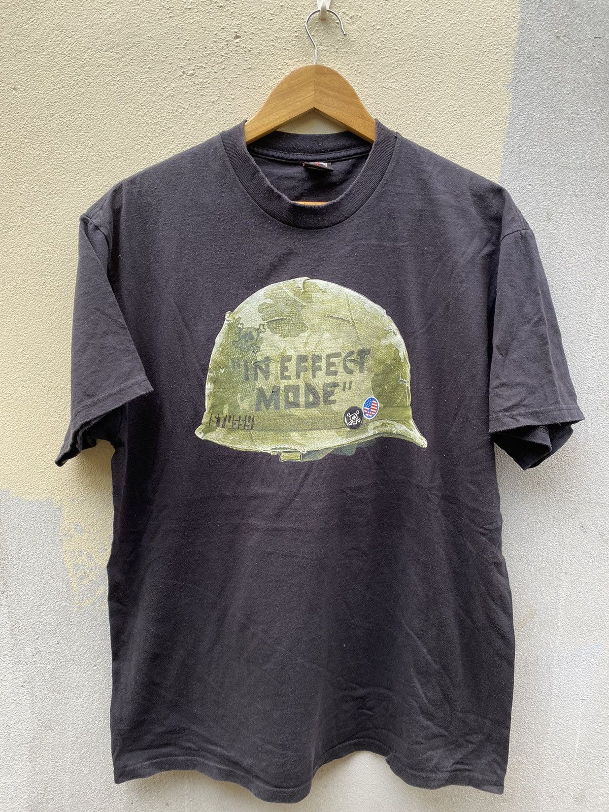 Army Of Me × Rap Tees × Stussy Vintage 90s In effect Mode Black faded Stussy Size US L / EU 52-54 / 3 - 1 Thumbnail