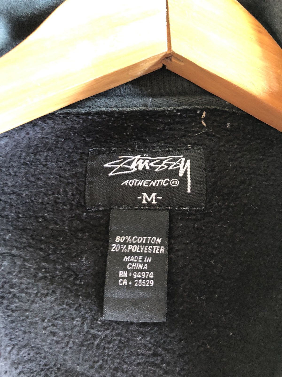 Stussy Stussy Bone Pullover Black Jackets Size US M / EU 48-50 / 2 - 6 Thumbnail