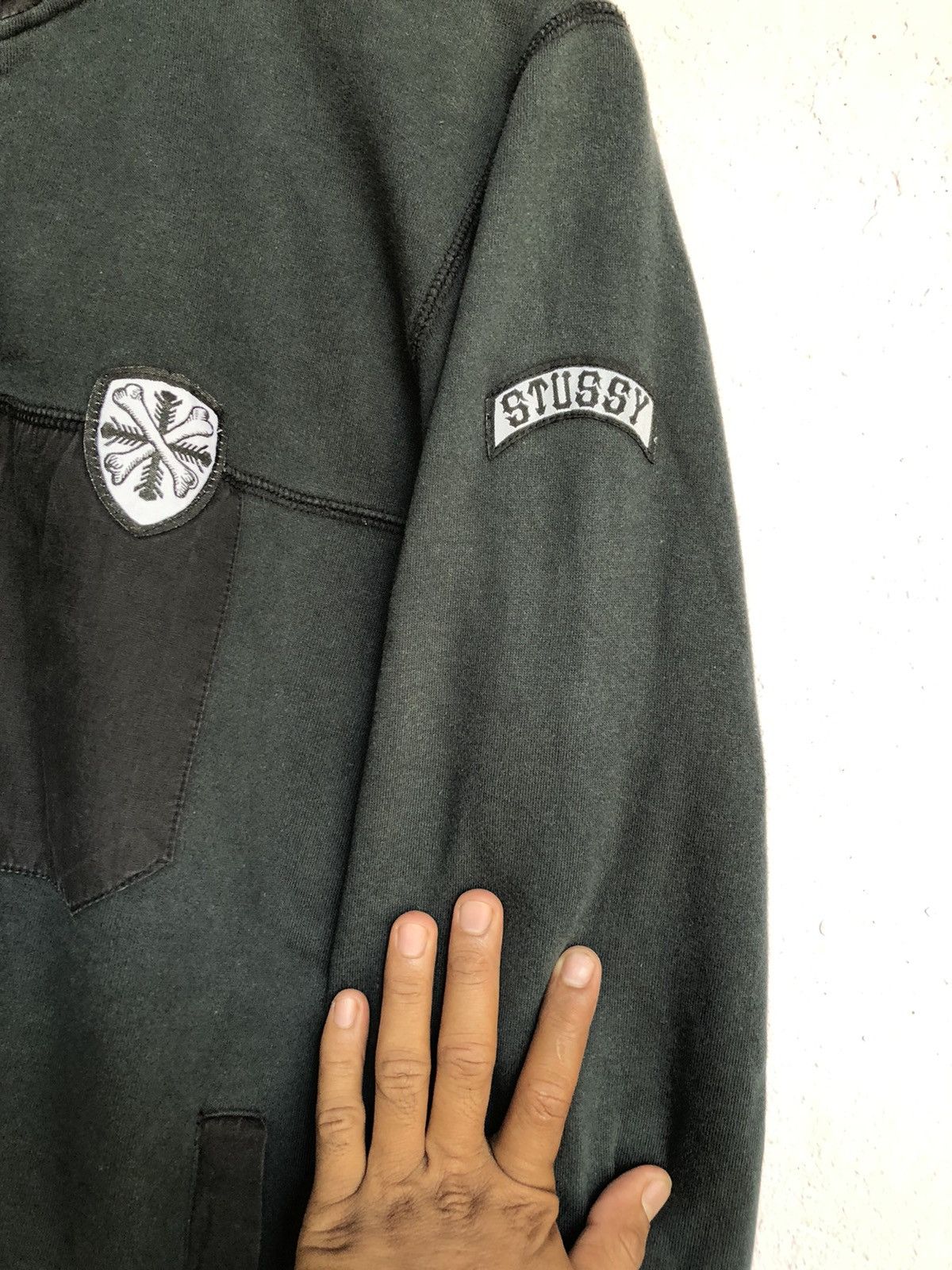 Stussy Stussy Bone Pullover Black Jackets Size US M / EU 48-50 / 2 - 5 Thumbnail