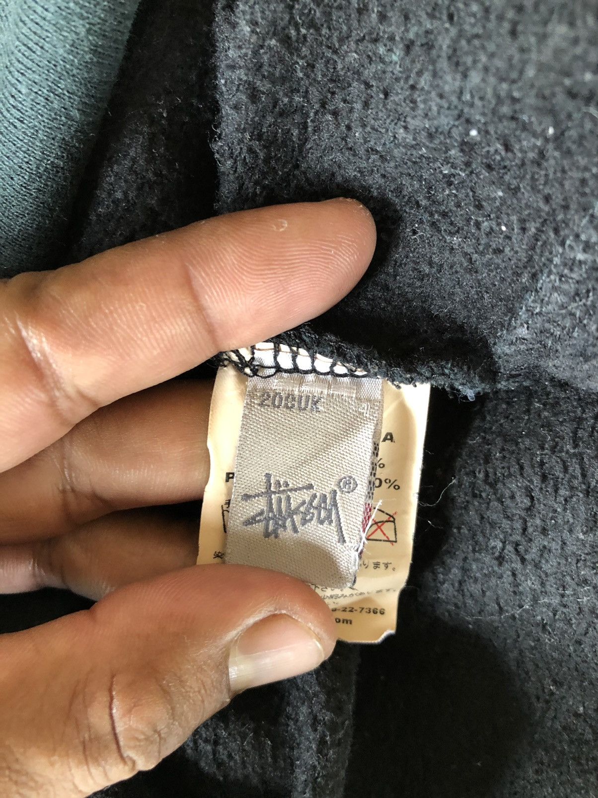 Stussy Stussy Bone Pullover Black Jackets Size US M / EU 48-50 / 2 - 8 Thumbnail