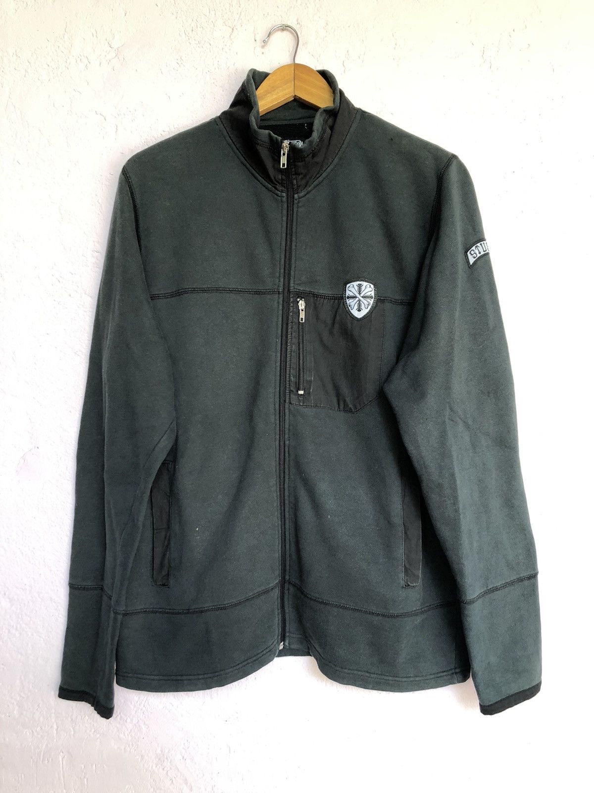 Stussy Stussy Bone Pullover Black Jackets Size US M / EU 48-50 / 2 - 1 Thumbnail