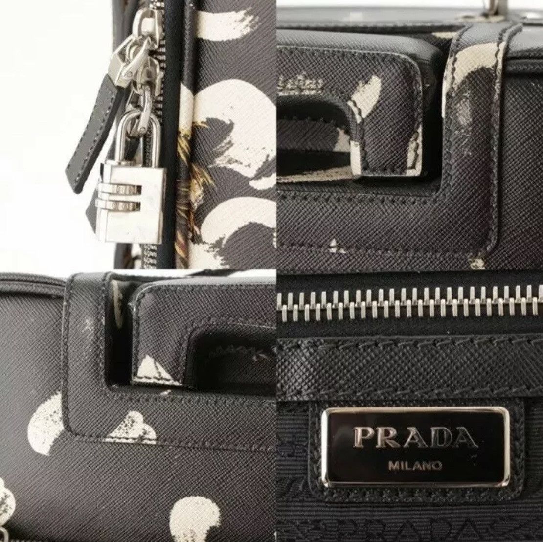 Prada Prada Saffiano Leather Carry-On Trolley HAWAIIN Rare! $5000 Size ONE SIZE - 12 Thumbnail