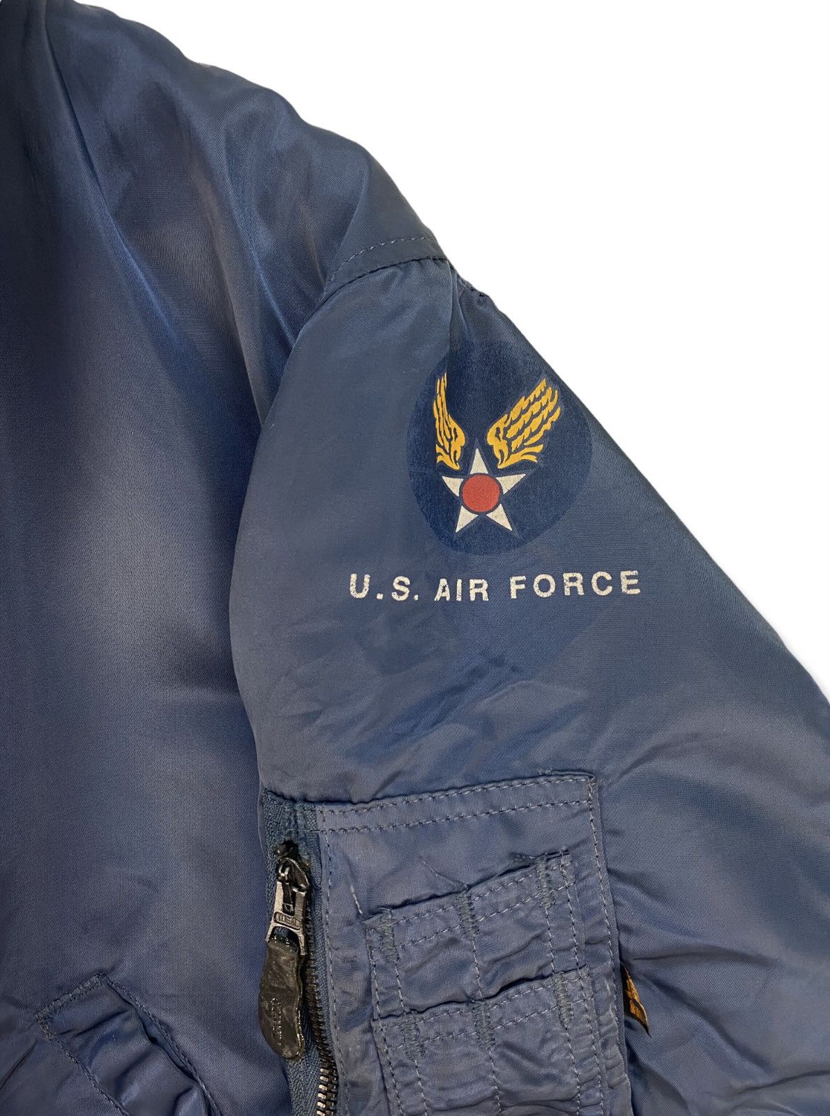 Alpha Industries VINTAGE ALPHA INDUSTRIES U.S AIR FORCE FLYING JACKET Size US L / EU 52-54 / 3 - 3 Thumbnail