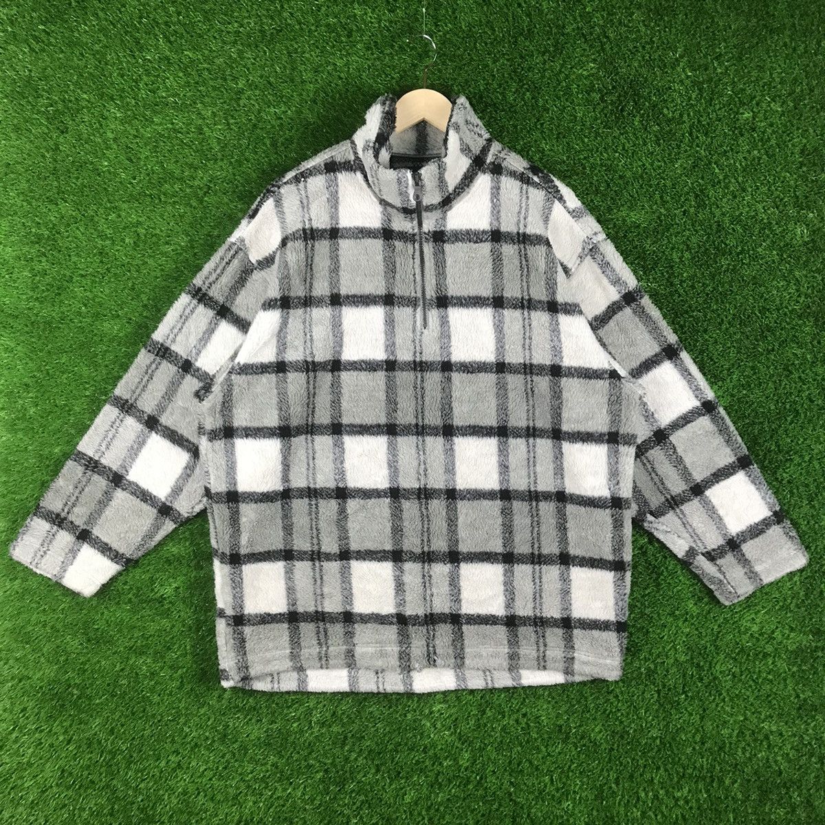 Ellesse Vintage Ellesse Plaid Tartan Fleece Jacket Size US L / EU 52-54 / 3 - 1 Thumbnail