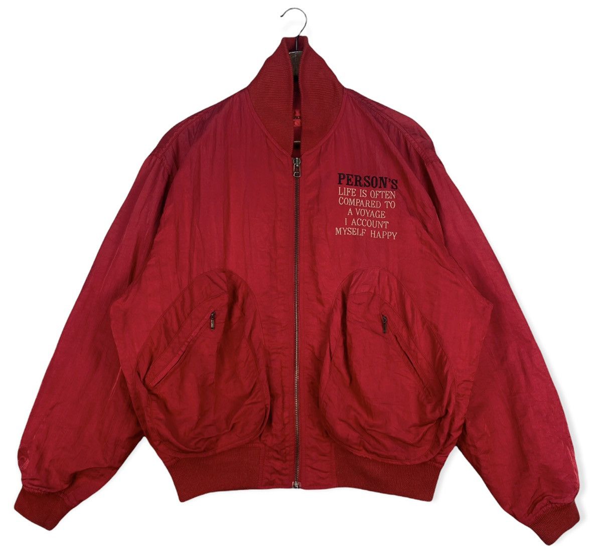 PERSON'S Vintage Person’s Bomber Jacket Size US L / EU 52-54 / 3 - 2 Thumbnail