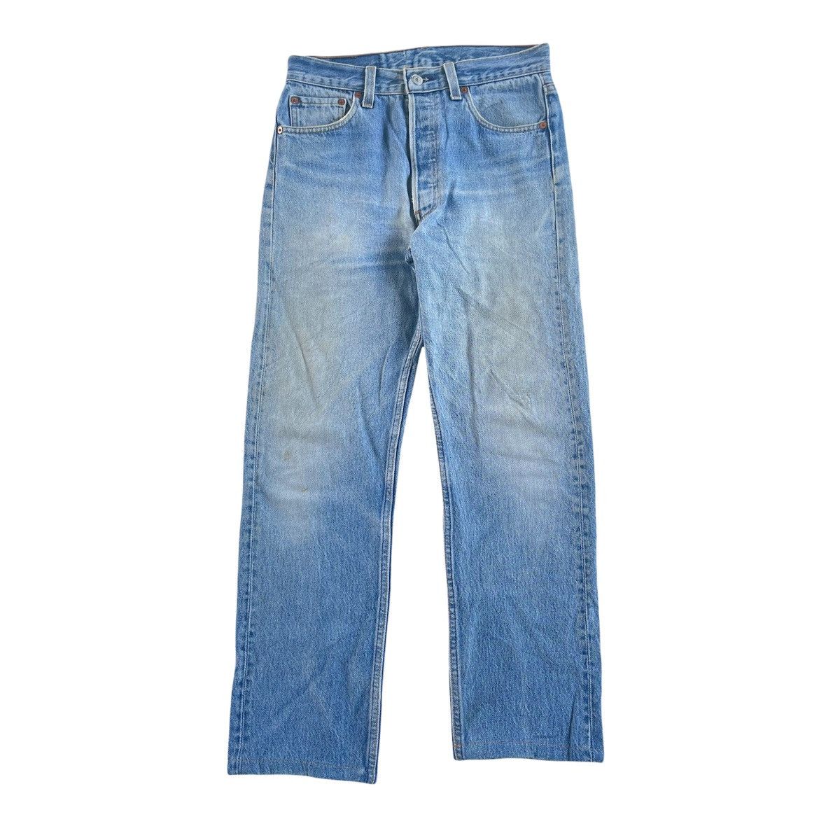 Levi's × Vintage 80s Levi’s Faded Denim Jeans Made in USA Size US 29 - 1 Thumbnail