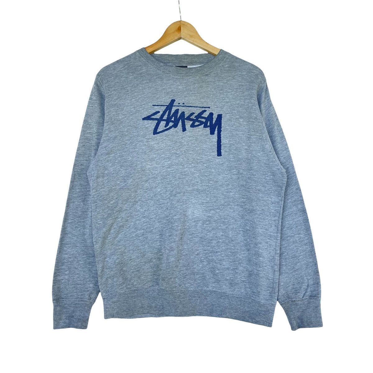 Stussy Stussy Signature Distressed Crewneck Size US S / EU 44-46 / 1 - 1 Thumbnail