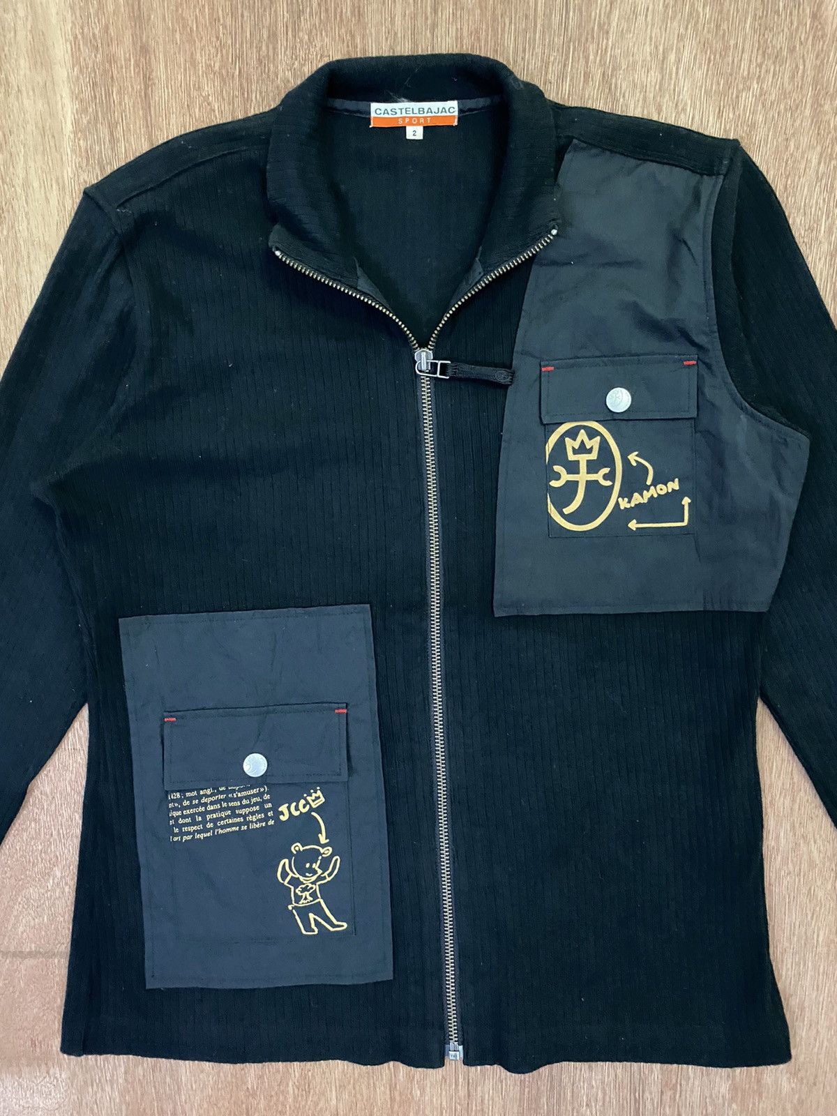 Issey Miyake × Japanese Brand × Jean Charles De Castelbajac Castelbajac Sport Zip-Up Longsleeve Shirt Size XS / US 0-2 / IT 36-38 - 3 Thumbnail