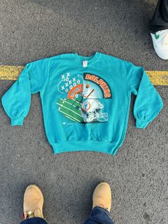 Vintage Miami Dolphins Teal Sweatshirt (XS) - FanWagn