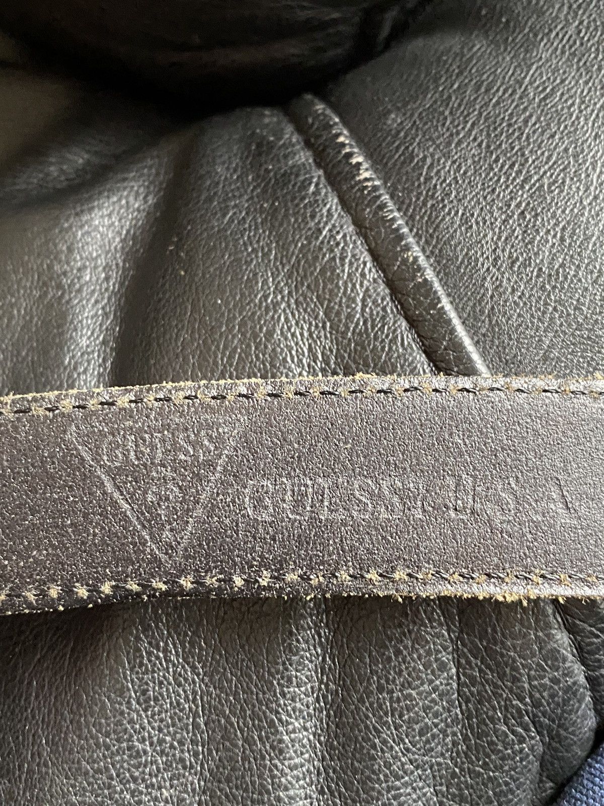 Guess Vintage Guess Jeans Genuine Leather Belt Black Gold USA Size ONE SIZE - 4 Thumbnail