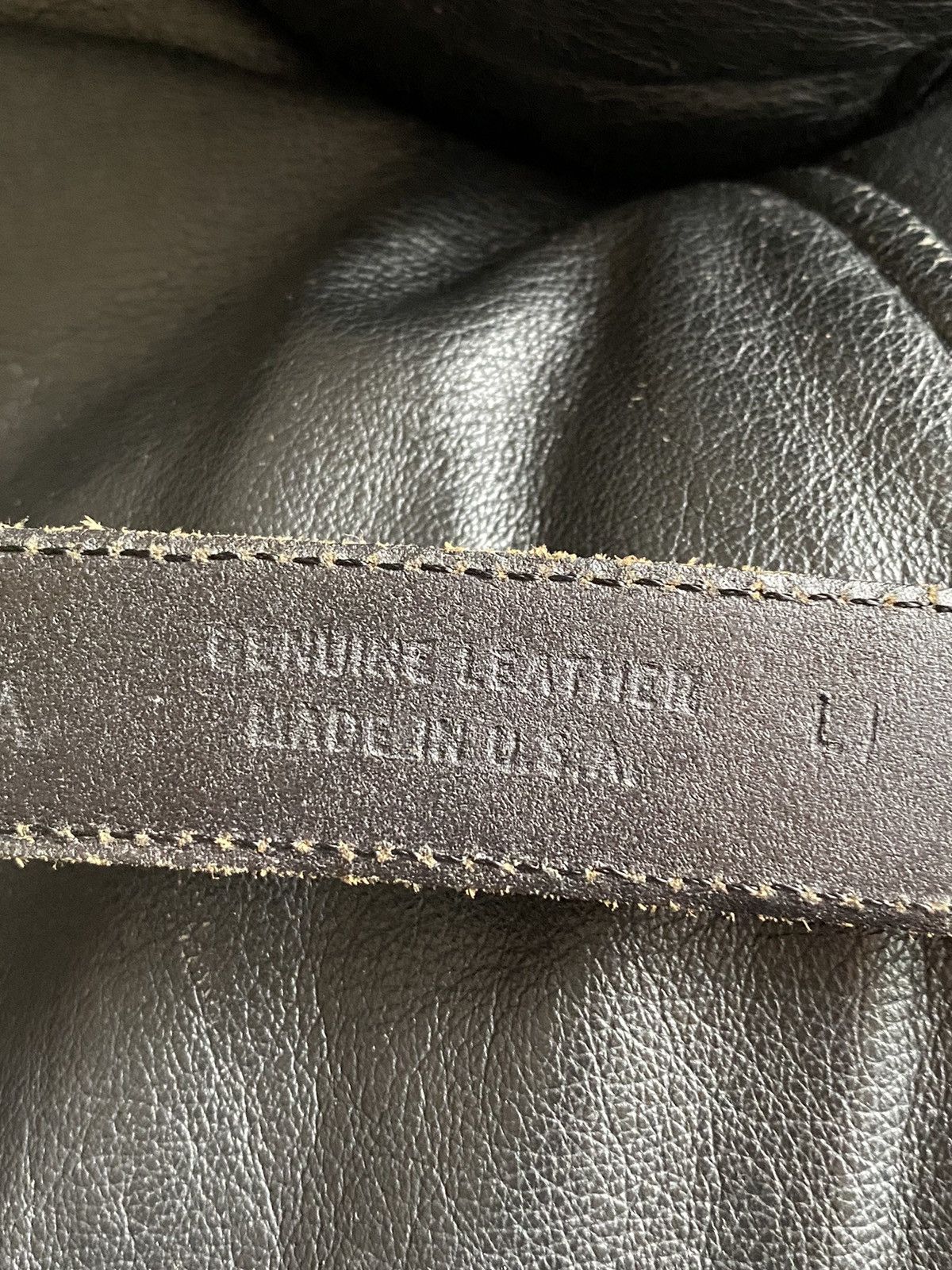 Guess Vintage Guess Jeans Genuine Leather Belt Black Gold USA Size ONE SIZE - 5 Thumbnail