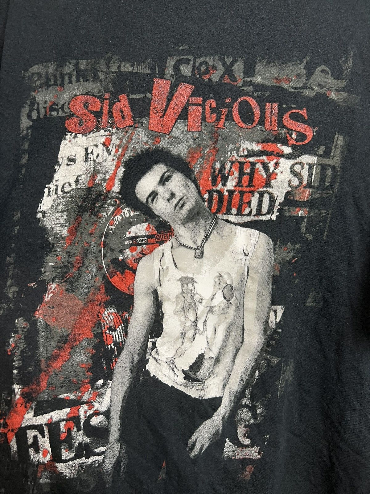 Band Tees Vintage 90s Sid Vicious Sex Pistols Anarachy Punk Band Tee Size US L / EU 52-54 / 3 - 4 Thumbnail