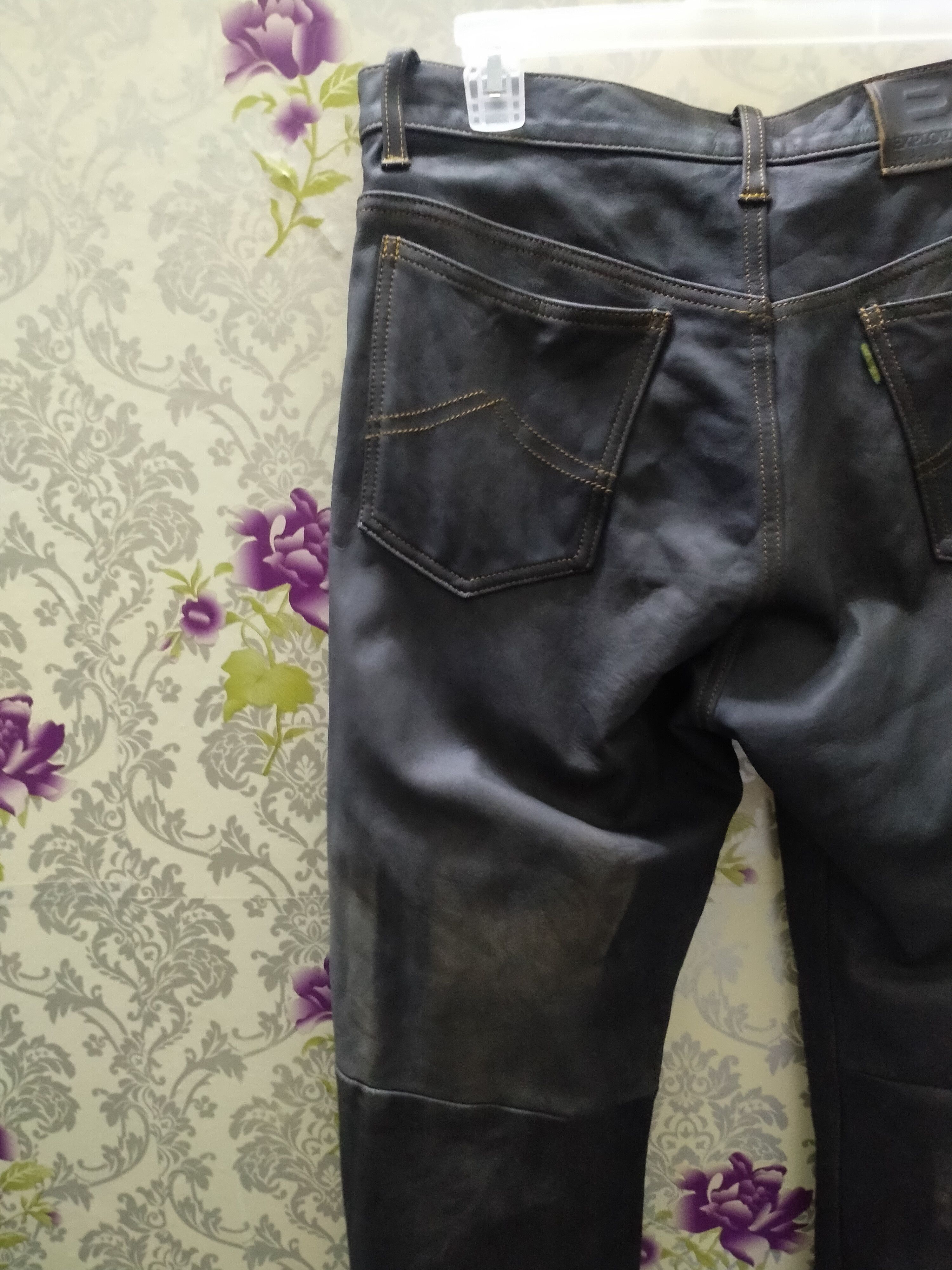 Japanese Brand EXPLORER LEATHER JEANS Size US 32 / EU 48 - 3 Thumbnail