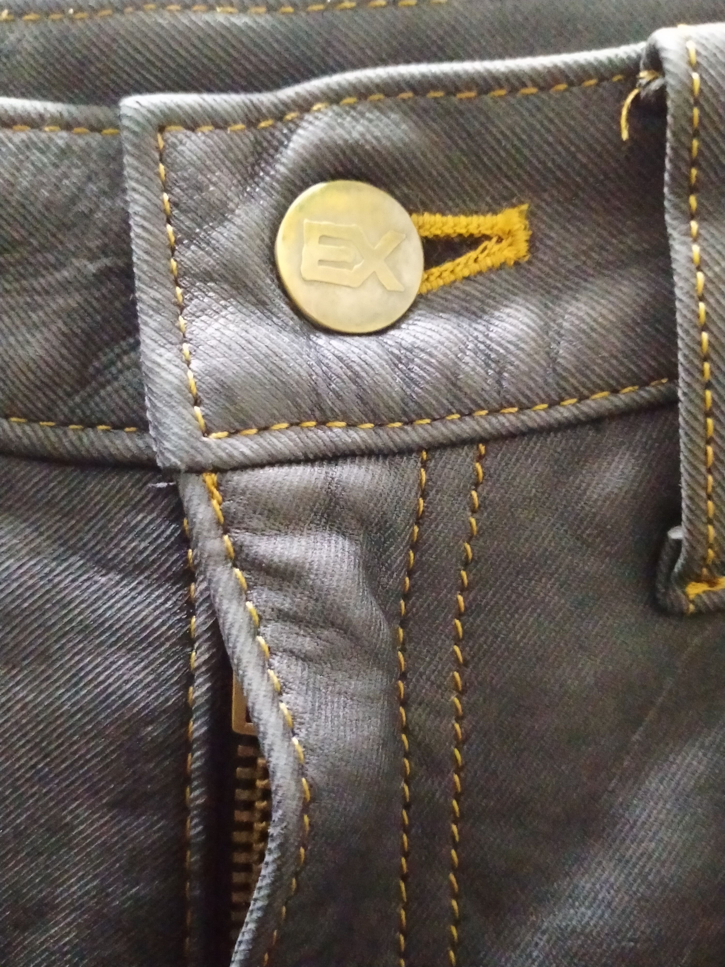 Japanese Brand EXPLORER LEATHER JEANS Size US 32 / EU 48 - 9 Thumbnail