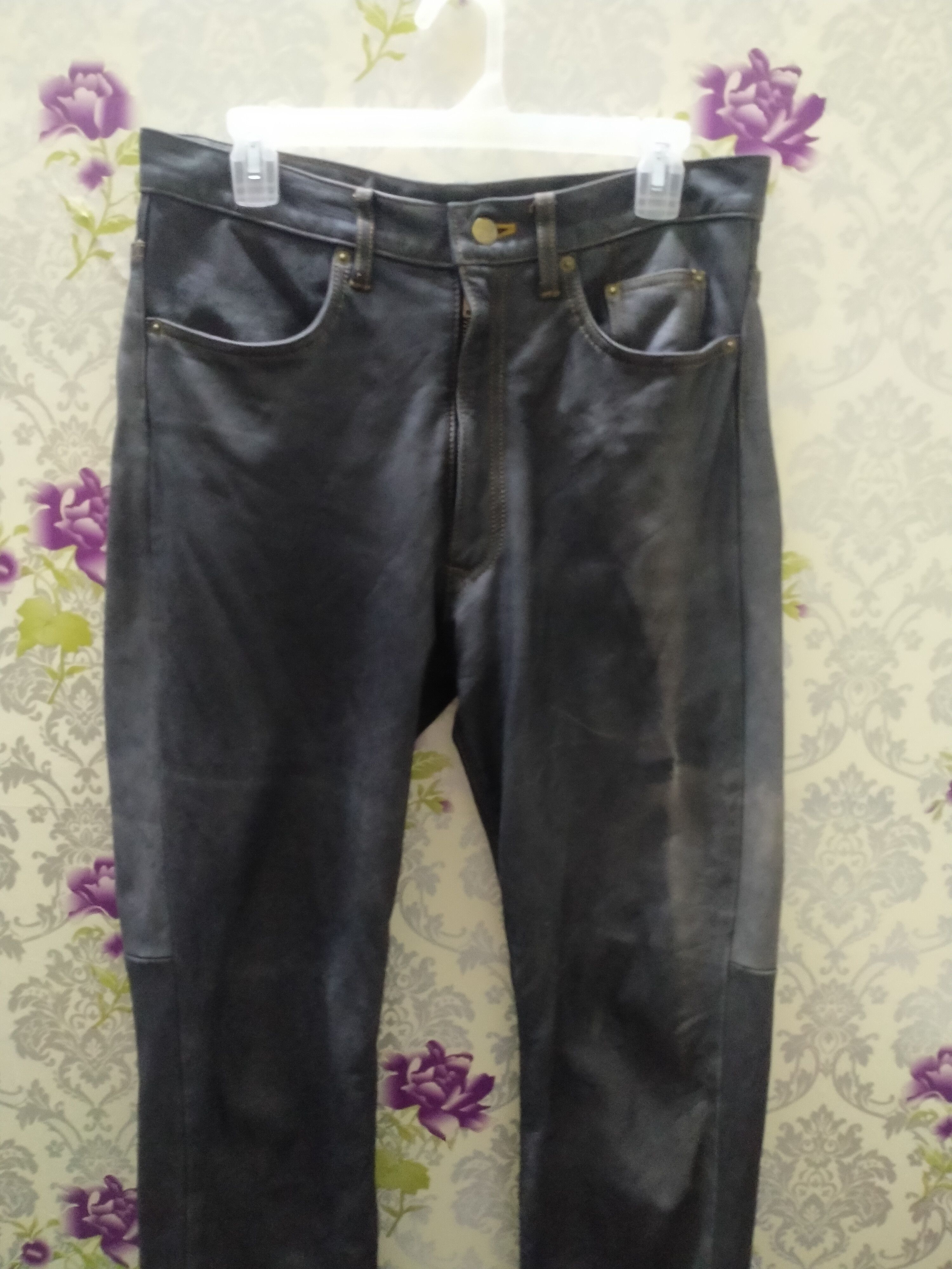 Japanese Brand EXPLORER LEATHER JEANS Size US 32 / EU 48 - 6 Thumbnail