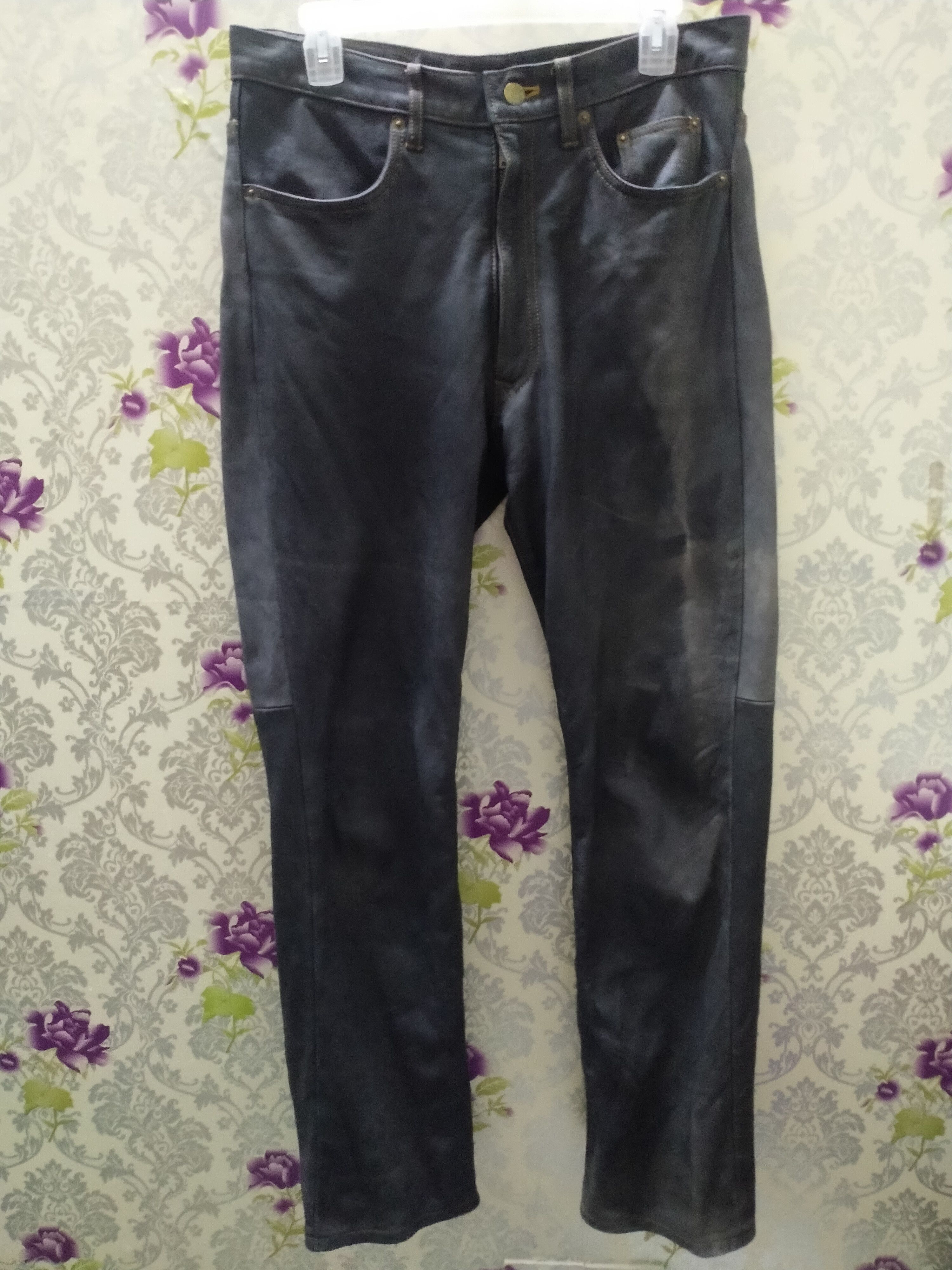 Japanese Brand EXPLORER LEATHER JEANS Size US 32 / EU 48 - 5 Thumbnail