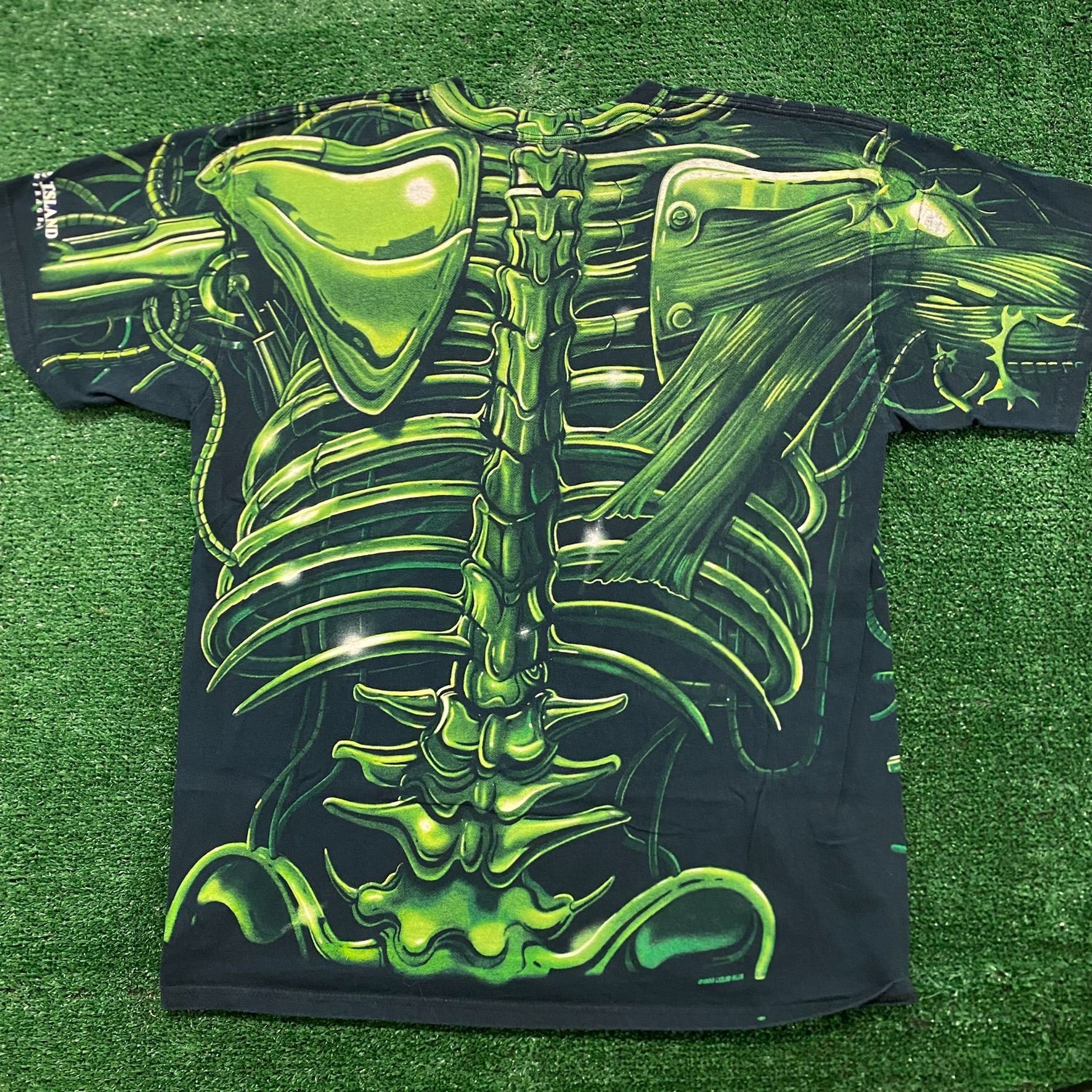 Vintage Terminator Robot Cyborg Skull AOP Vintage Movie T-Shirt Size US L / EU 52-54 / 3 - 4 Thumbnail