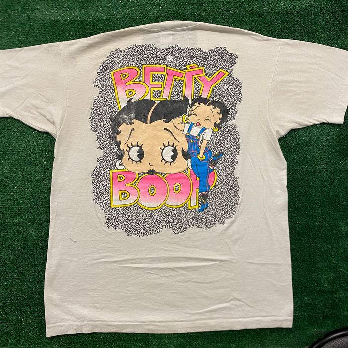 Vintage Betty Boop Overalls Vintage 90s Cartoon Comic T-Shirt | Grailed