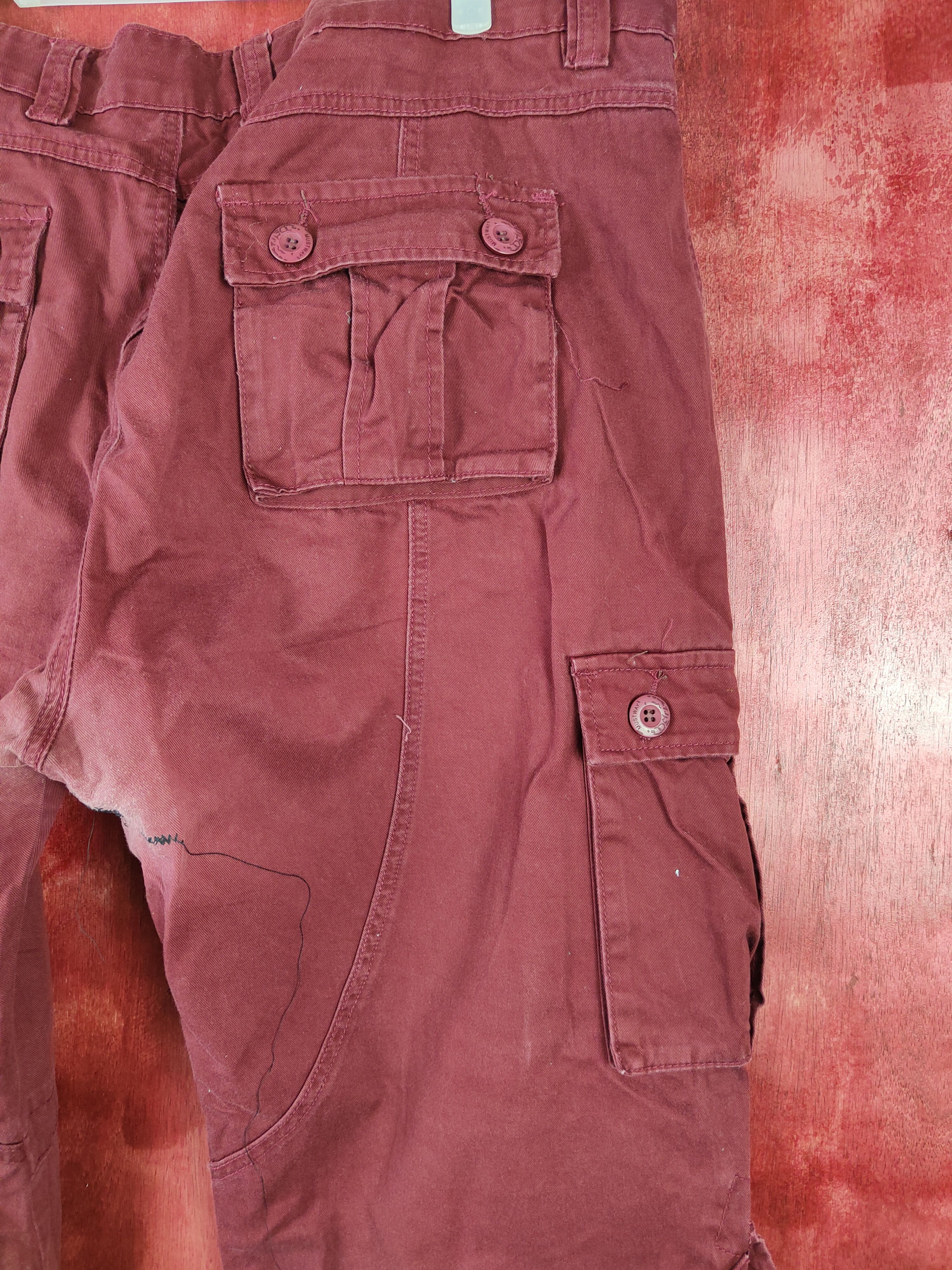 Japanese Brand × Seditionaries Must Way Maroon multi pocket tactical pant #4673 Size US 41 - 14 Thumbnail