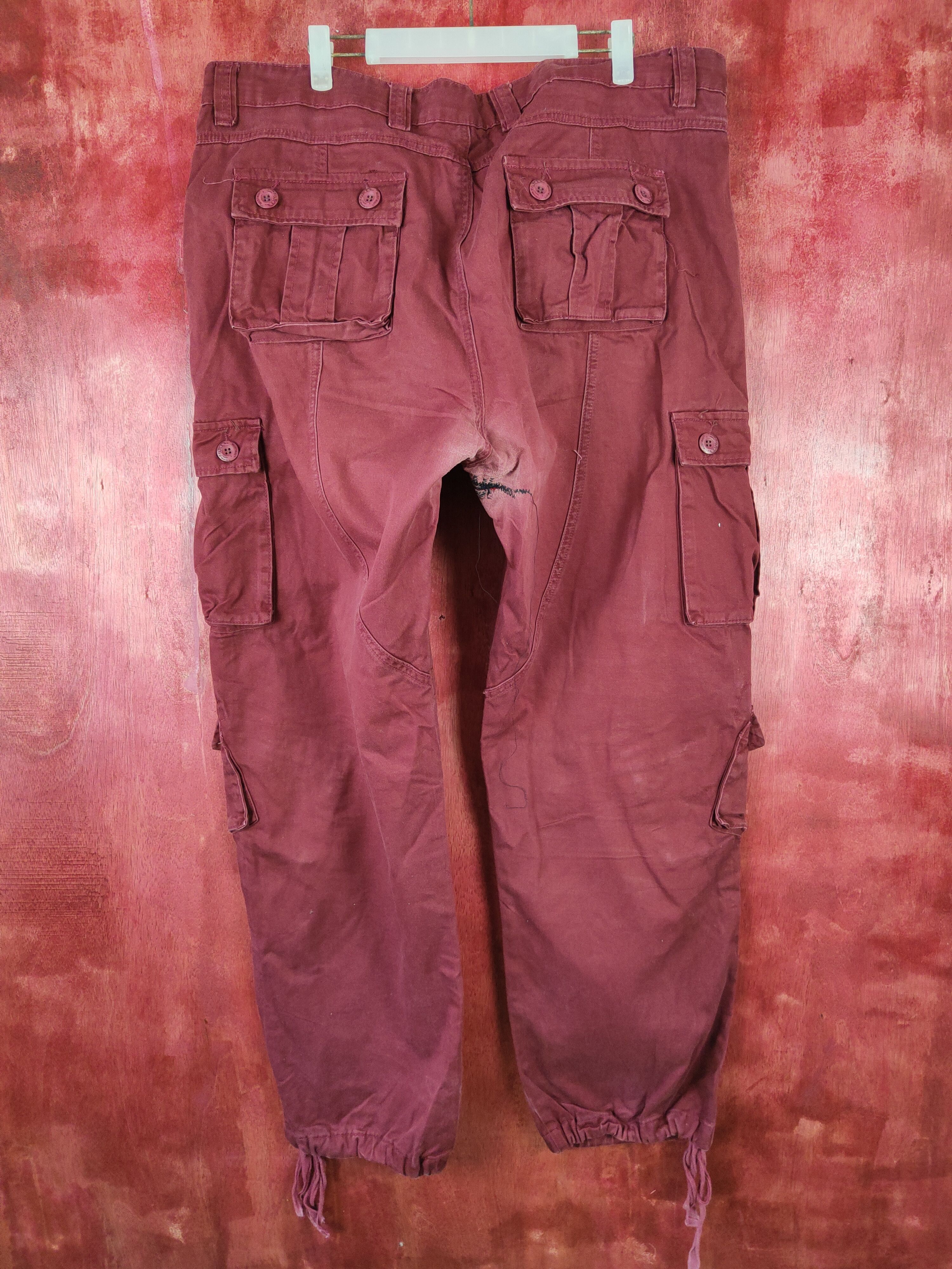 Japanese Brand × Seditionaries Must Way Maroon multi pocket tactical pant #4673 Size US 41 - 10 Thumbnail
