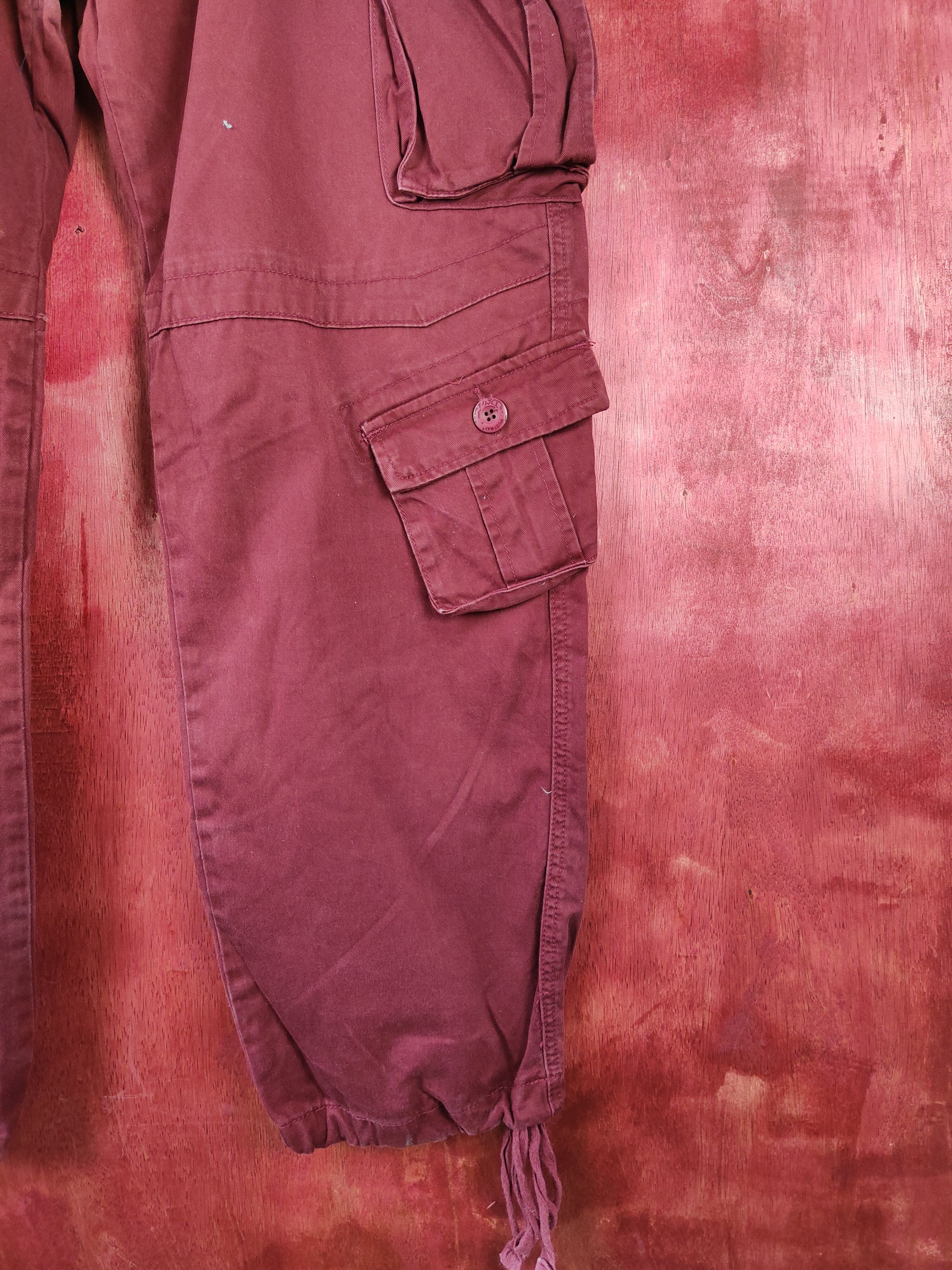 Japanese Brand × Seditionaries Must Way Maroon multi pocket tactical pant #4673 Size US 41 - 8 Thumbnail