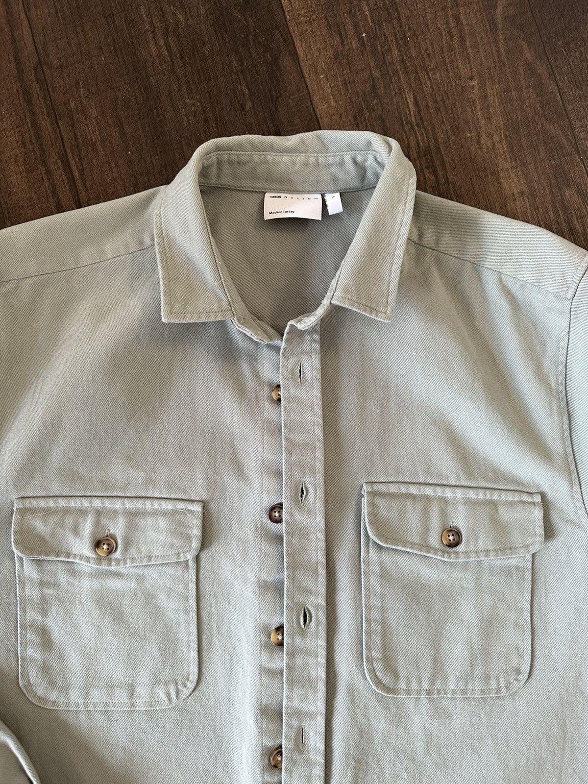 Asos Asos Cotton Shacket Light Jacket in Grey L Size US L / EU 52-54 / 3 - 2 Thumbnail