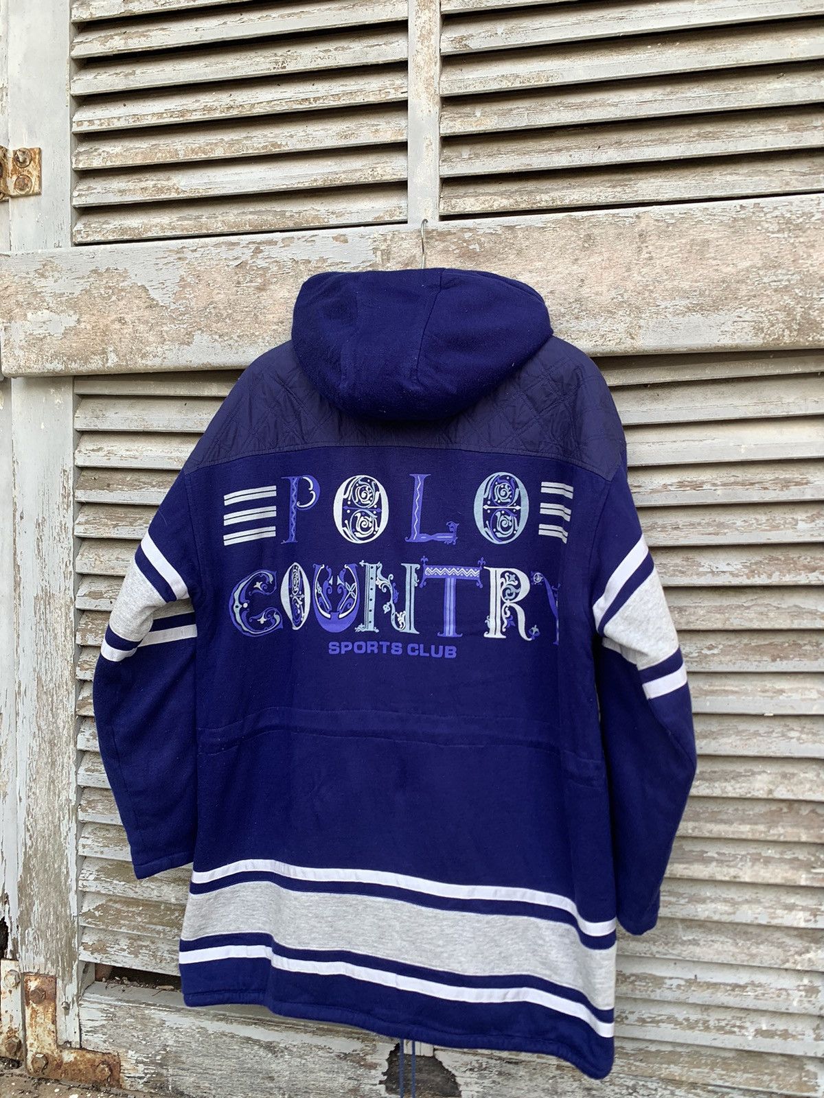Vintage 🐎Polo Country Sport Fleece Lined Hooded Jacket Size US XL / EU 56 / 4 - 1 Thumbnail