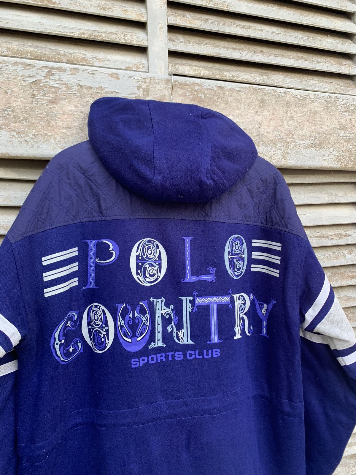 Vintage 🐎Polo Country Sport Fleece Lined Hooded Jacket Size US XL / EU 56 / 4 - 12 Thumbnail