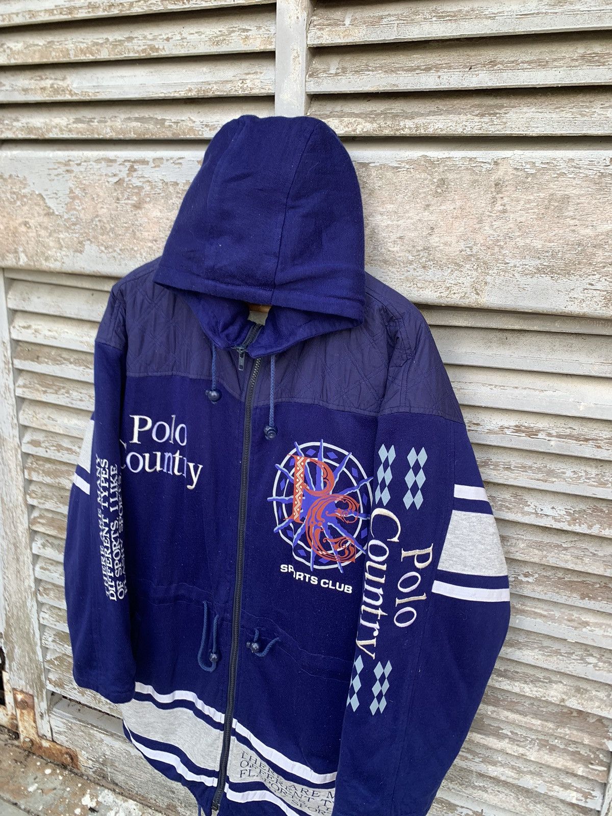 Vintage 🐎Polo Country Sport Fleece Lined Hooded Jacket Size US XL / EU 56 / 4 - 6 Thumbnail