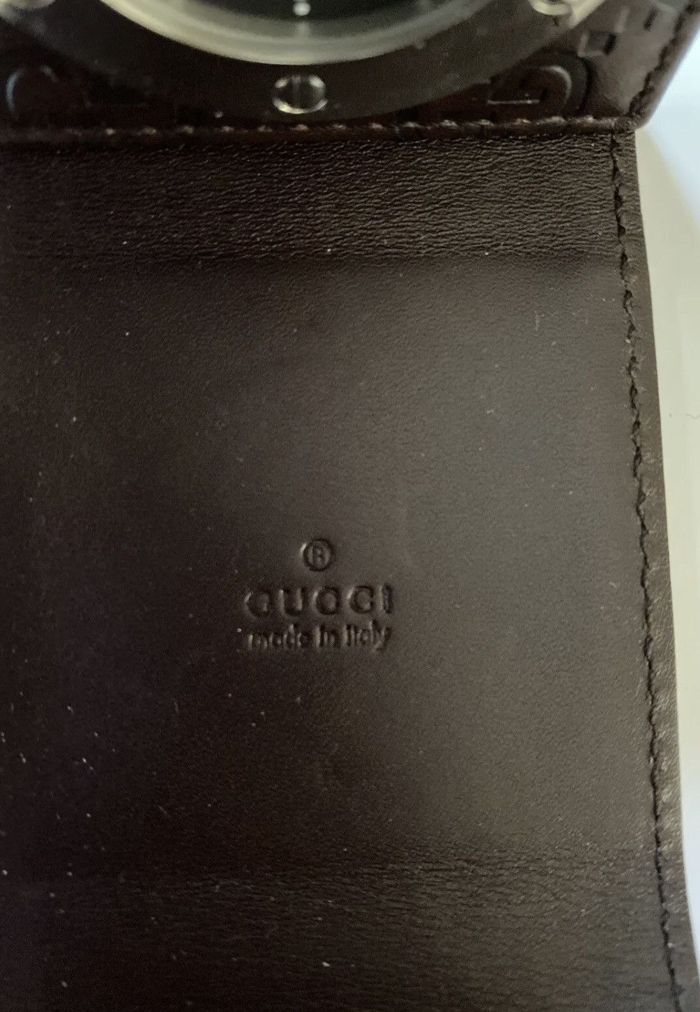 Gucci Gucci GG Leather Travel Alarm Clock NIB Size ONE SIZE - 4 Thumbnail