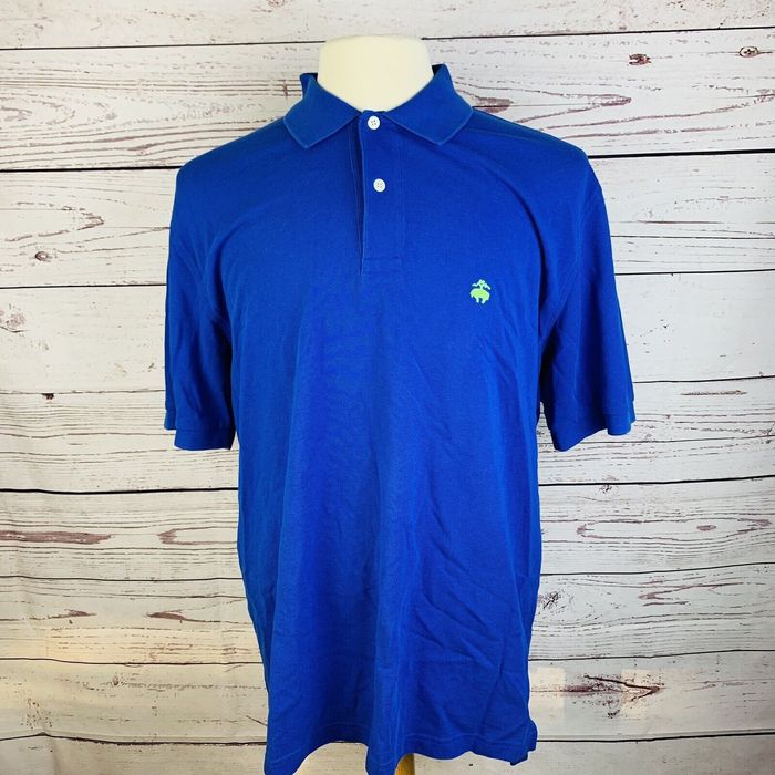 Brooks Brothers Brooks Brothers Mens Blue Original Fit Performance Polo ...