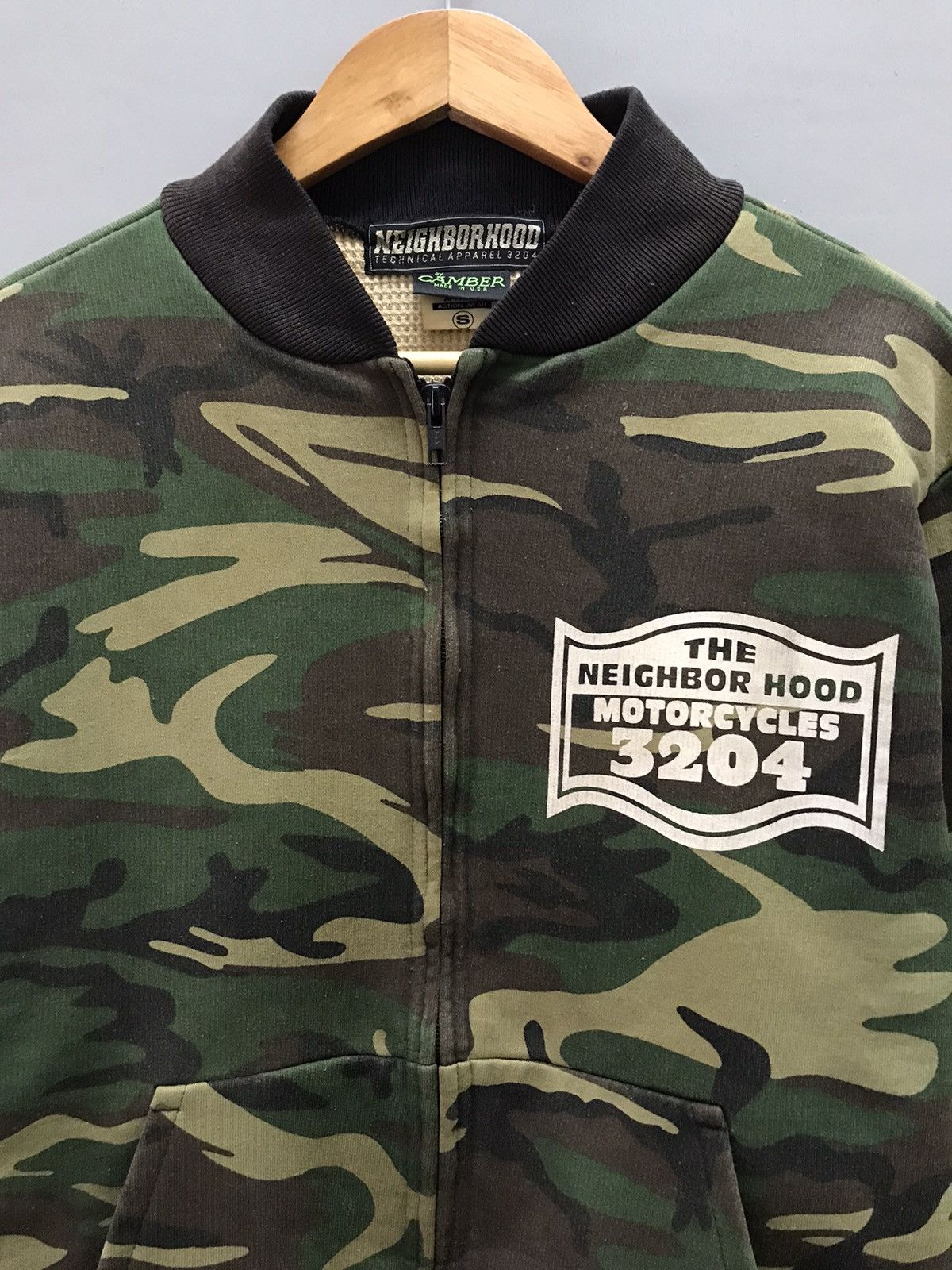 Neighborhood Vintage Neighborhood Camo Motorcycle 3204 thermal jacket Size US S / EU 44-46 / 1 - 7 Thumbnail