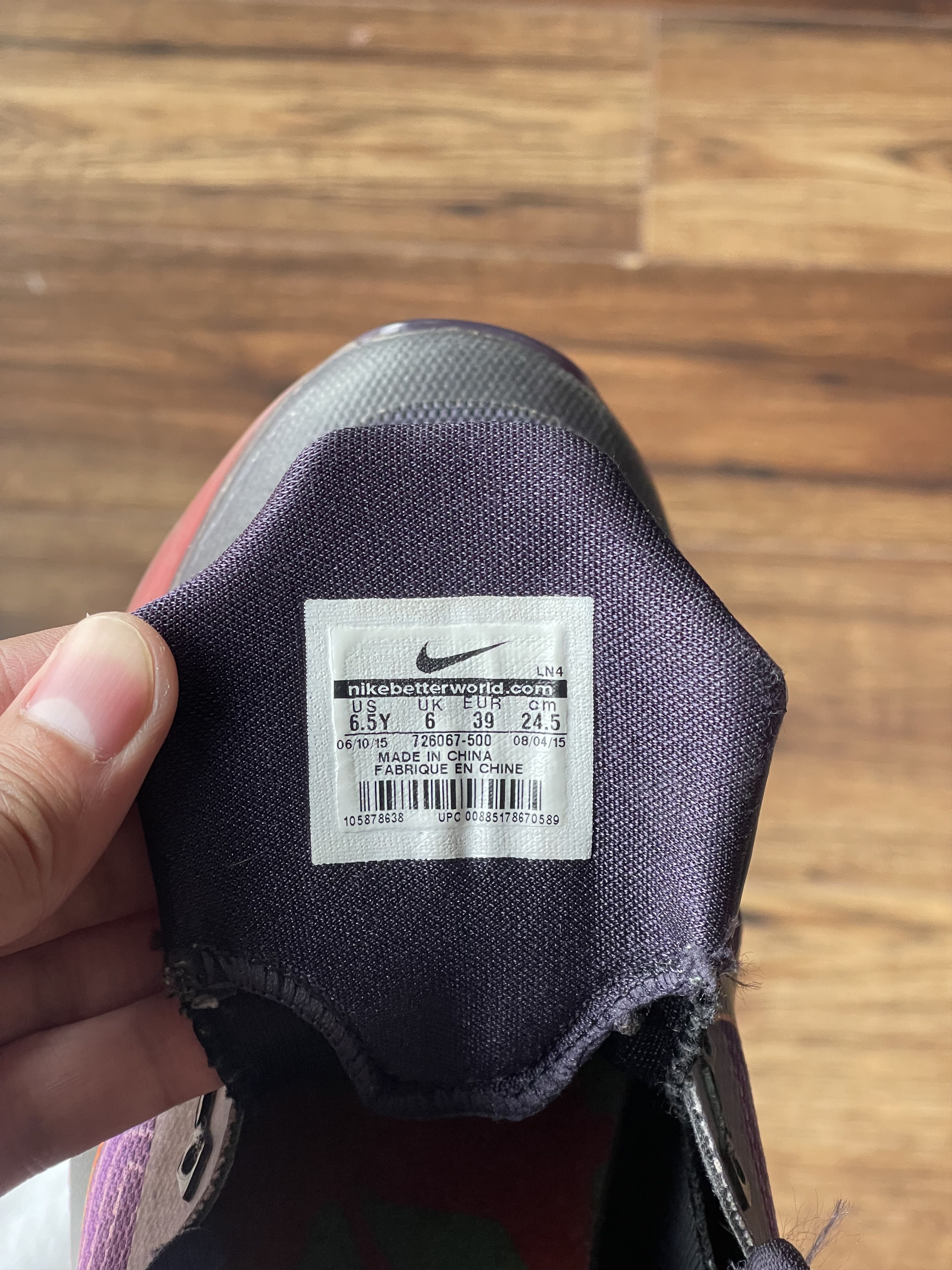 Nike Nike Kobe 10 Hero Size 6.5Y (GS) - 726067-500 - US Size US 6.5 / EU 39-40 - 9 Thumbnail