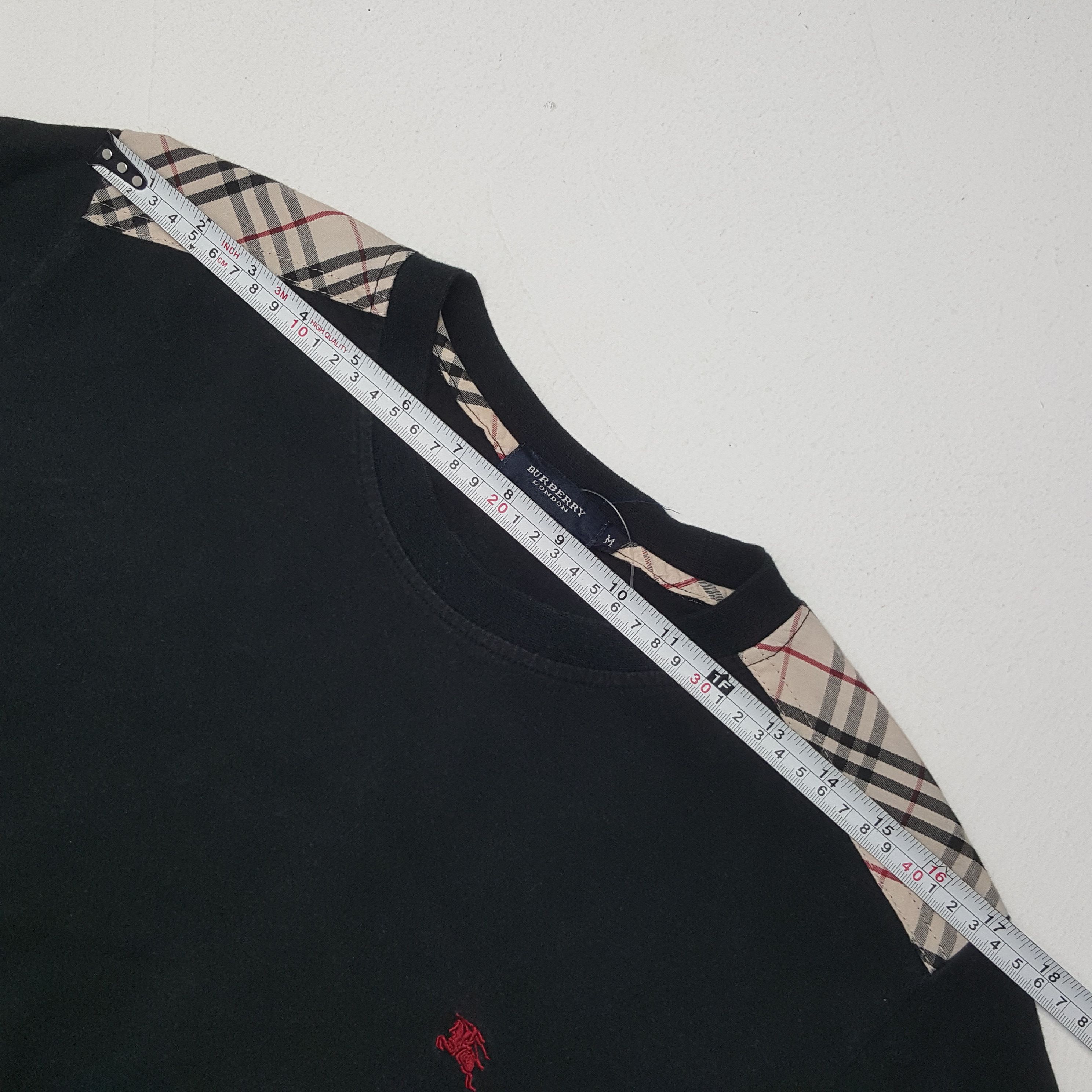 Burberry × Vintage Vinyage Burberry London Nova Check Long Sleeve Tshirt Size US M / EU 48-50 / 2 - 5 Thumbnail