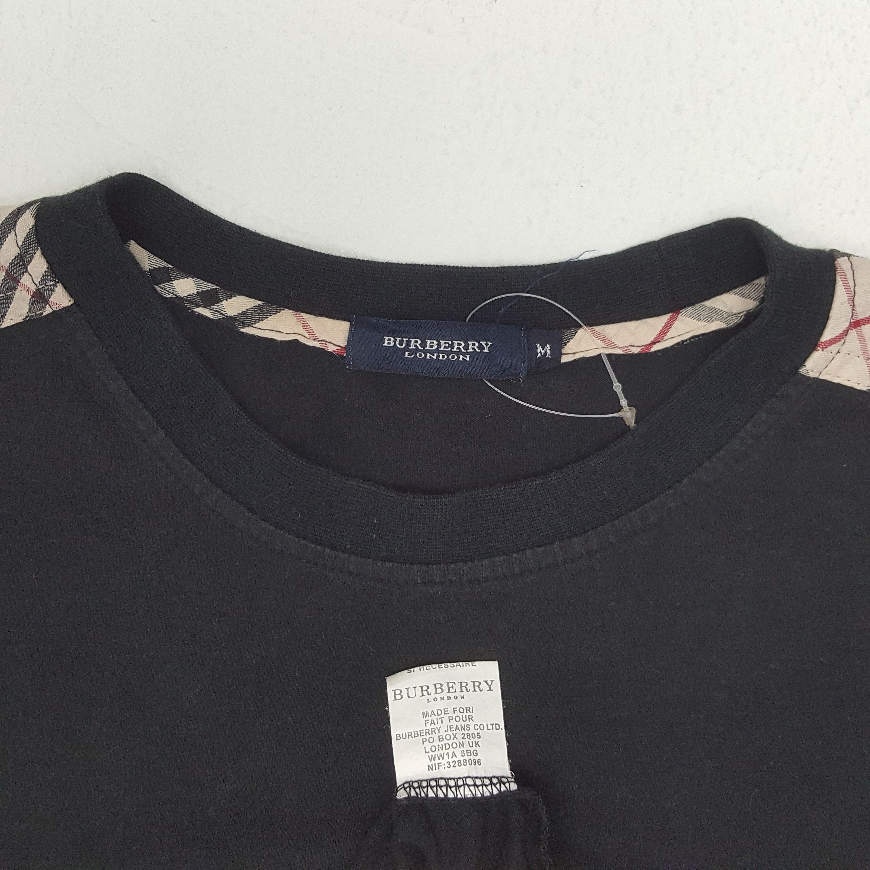 Burberry × Vintage Vinyage Burberry London Nova Check Long Sleeve Tshirt Size US M / EU 48-50 / 2 - 4 Thumbnail