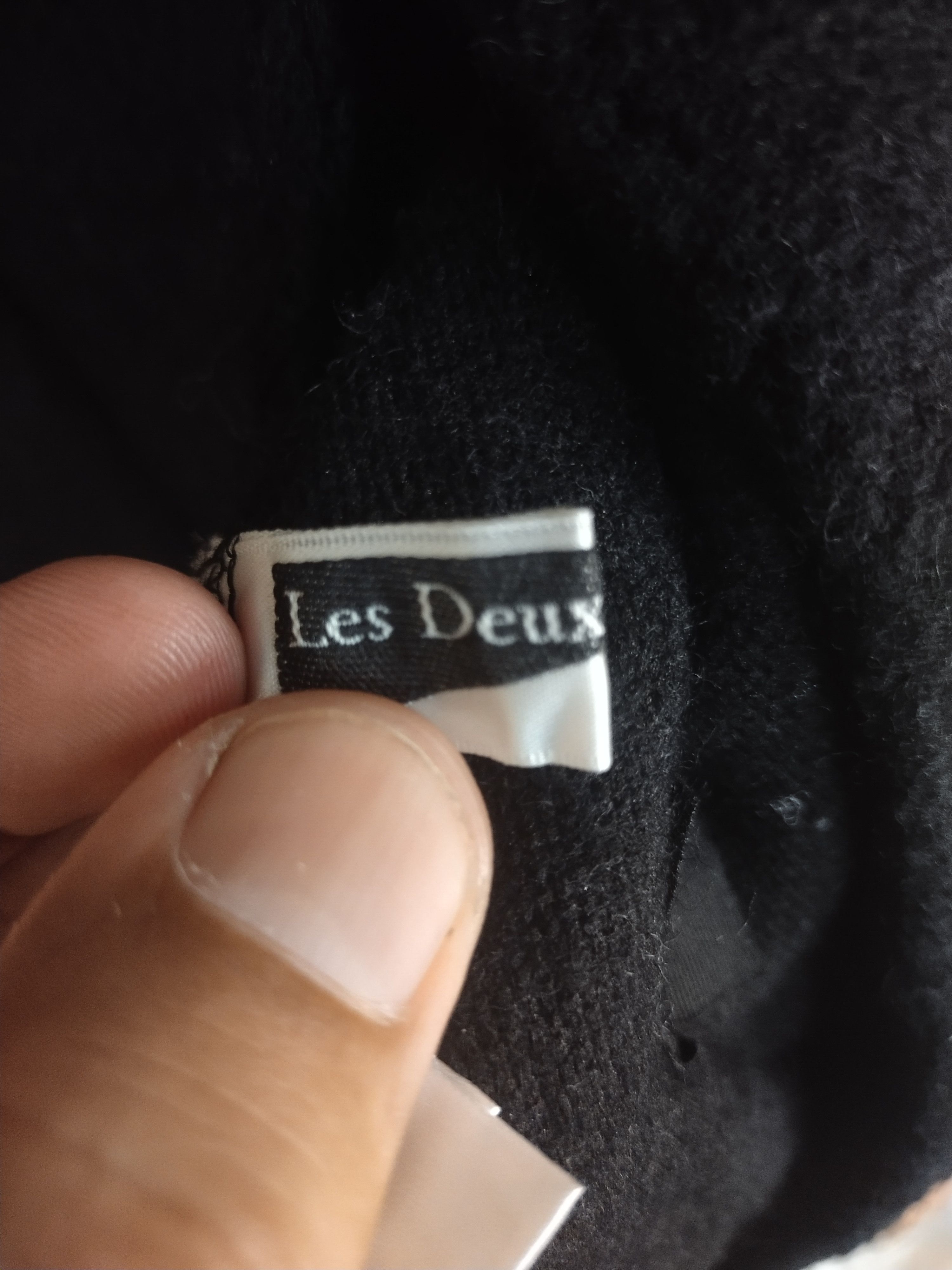 Homespun Knitwear × Japanese Brand Les Deux Magots black knitwear jacket cardigan #S013 Size US L / EU 52-54 / 3 - 5 Thumbnail