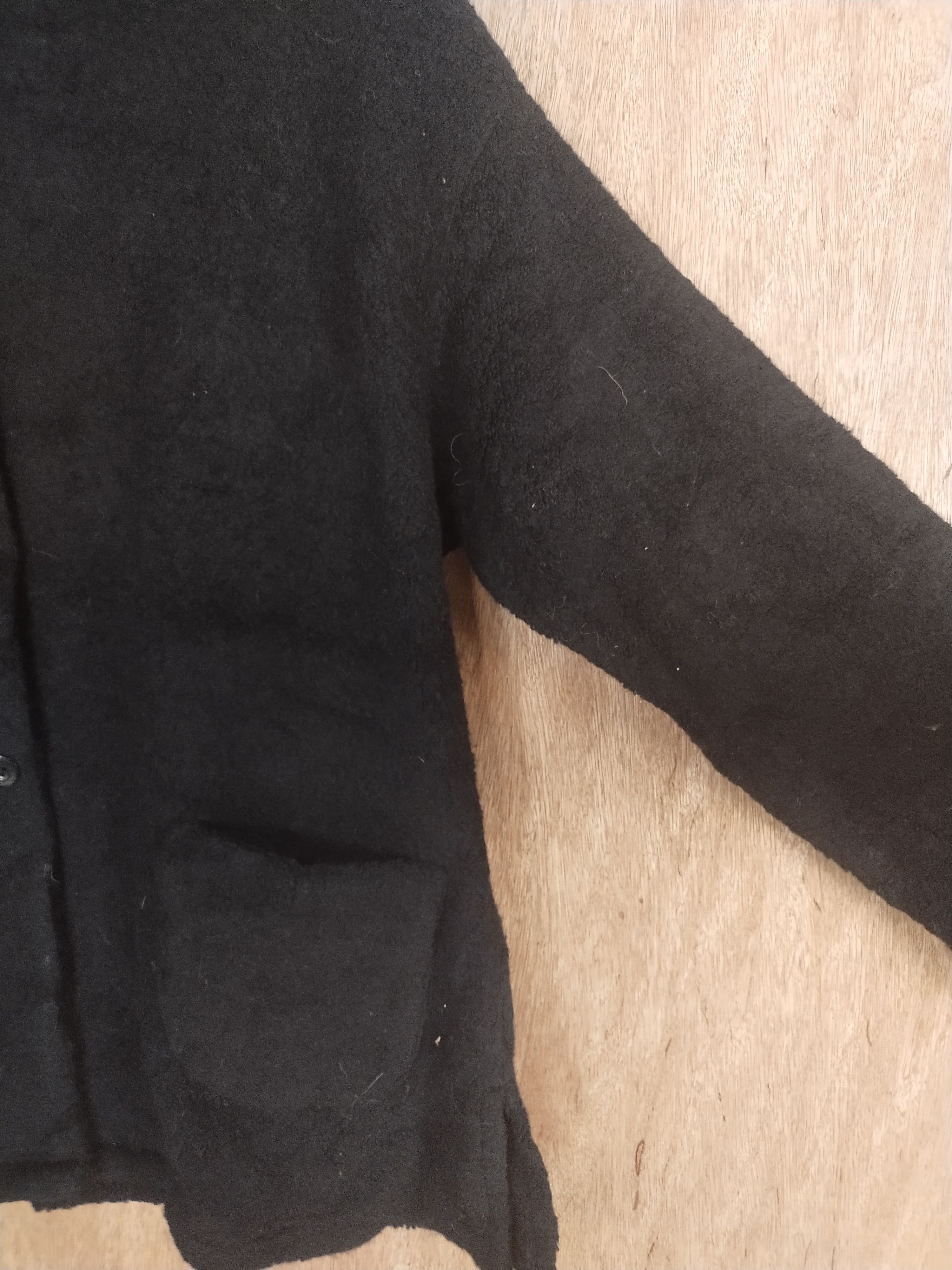 Homespun Knitwear × Japanese Brand Les Deux Magots black knitwear jacket cardigan #S013 Size US L / EU 52-54 / 3 - 9 Thumbnail