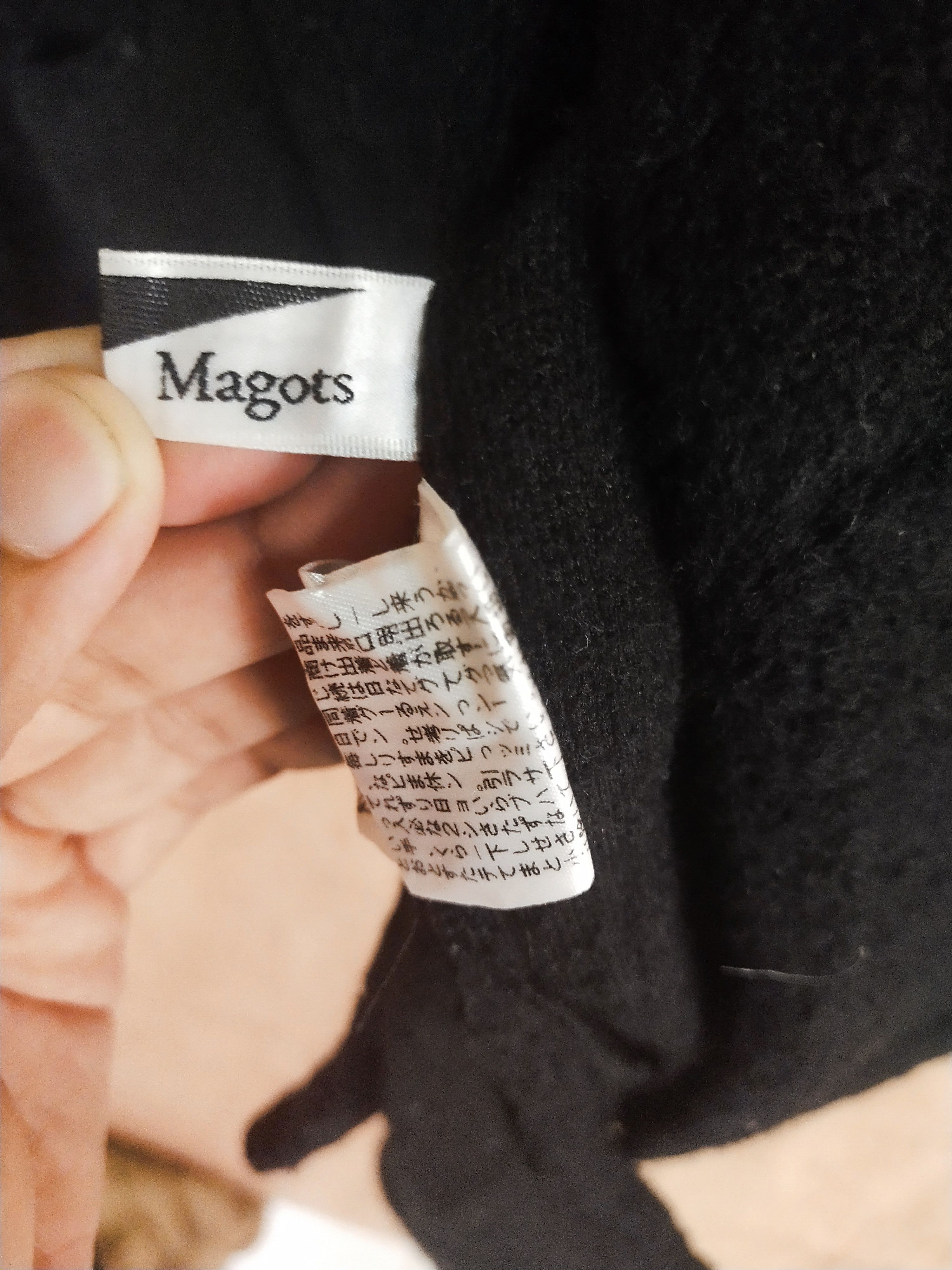Homespun Knitwear × Japanese Brand Les Deux Magots black knitwear jacket cardigan #S013 Size US L / EU 52-54 / 3 - 4 Thumbnail