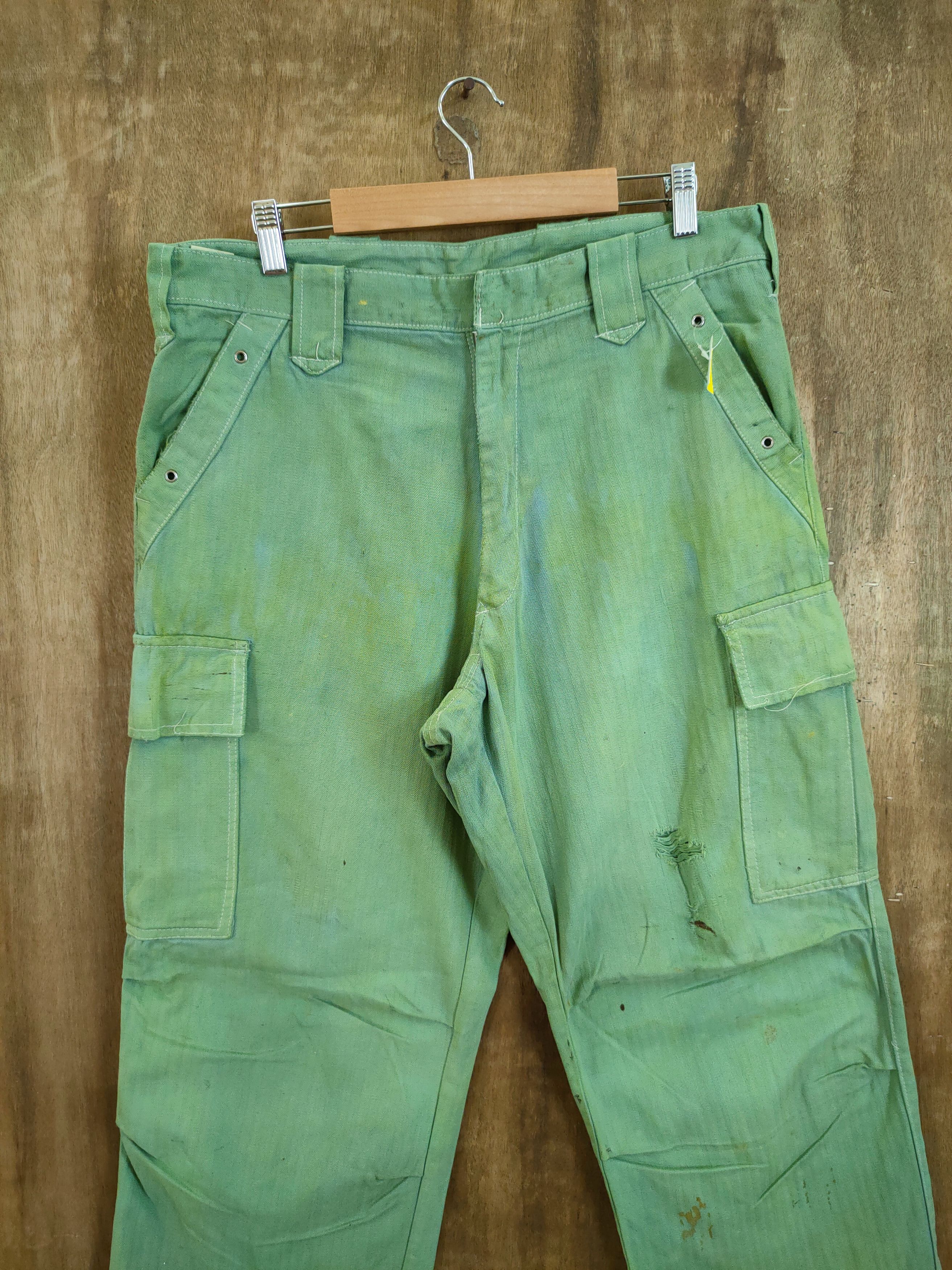 Japanese Brand Tora faded distressed japan utility cargo pants #46-692 Size US 34 / EU 50 - 4 Thumbnail
