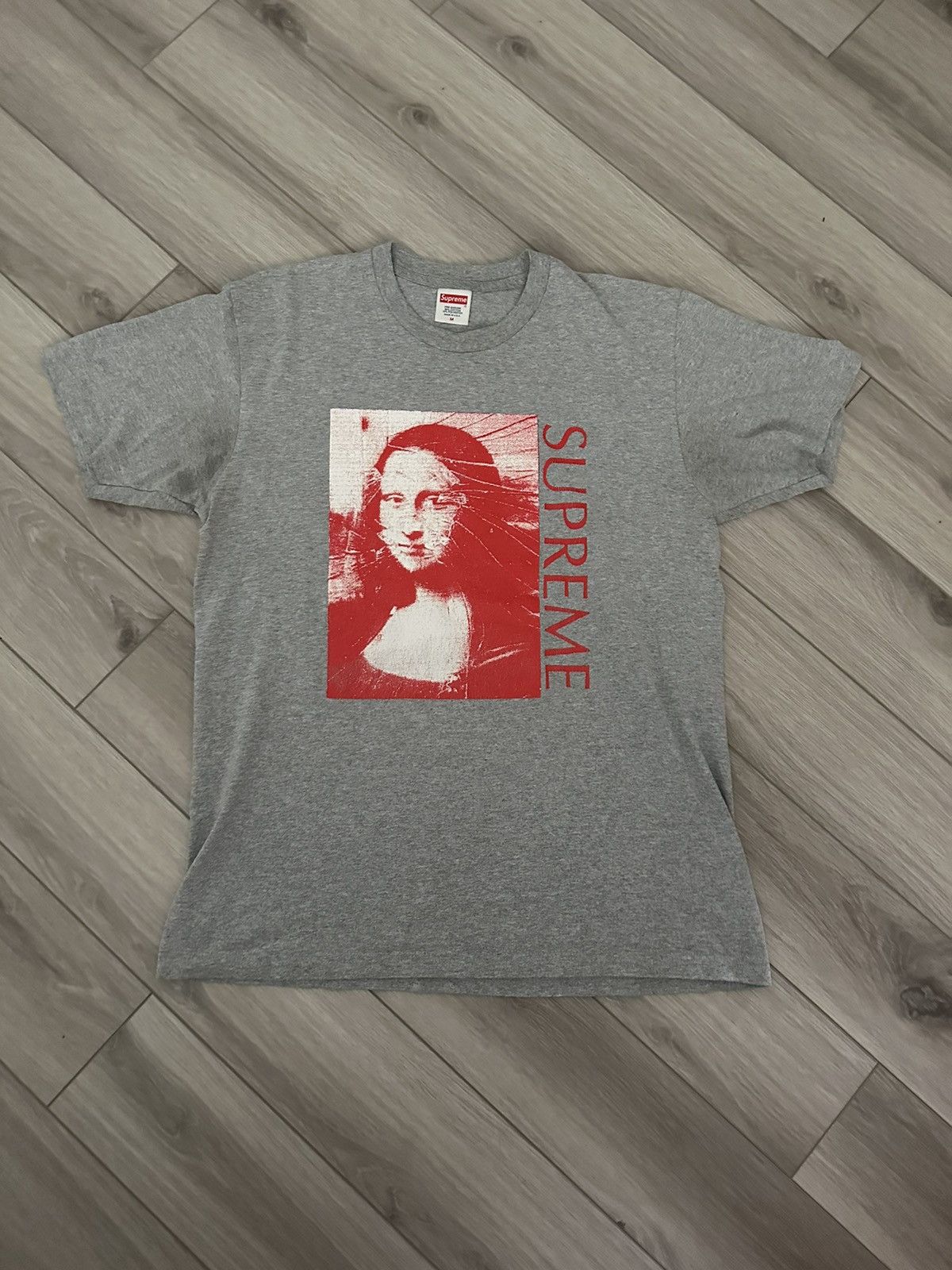 Supreme mona lisa tee grey online