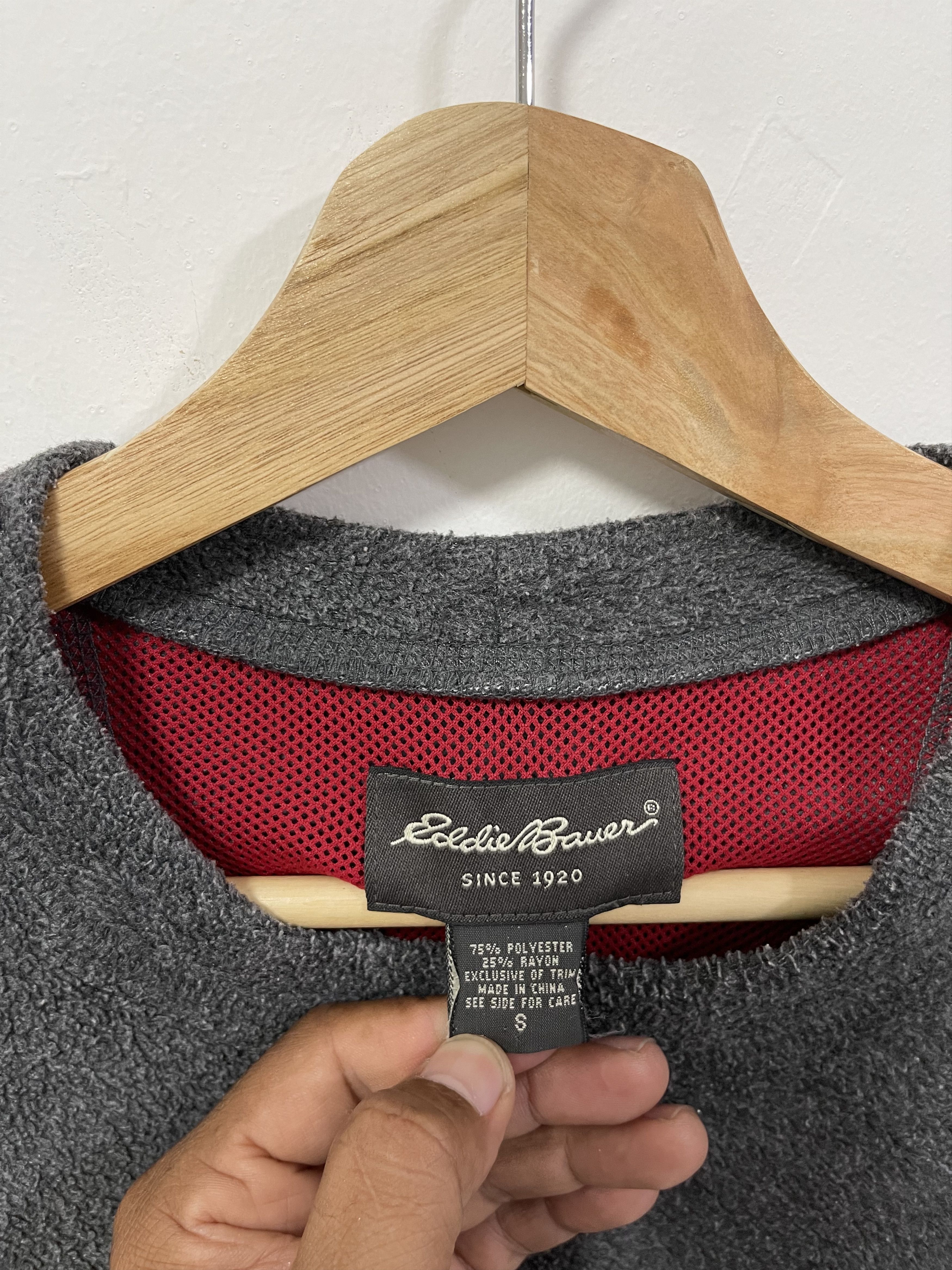 Eddie Bauer × Vintage Vintage Eddie Bauer Fleece Blank Sweatshirt Size US M / EU 48-50 / 2 - 7 Thumbnail