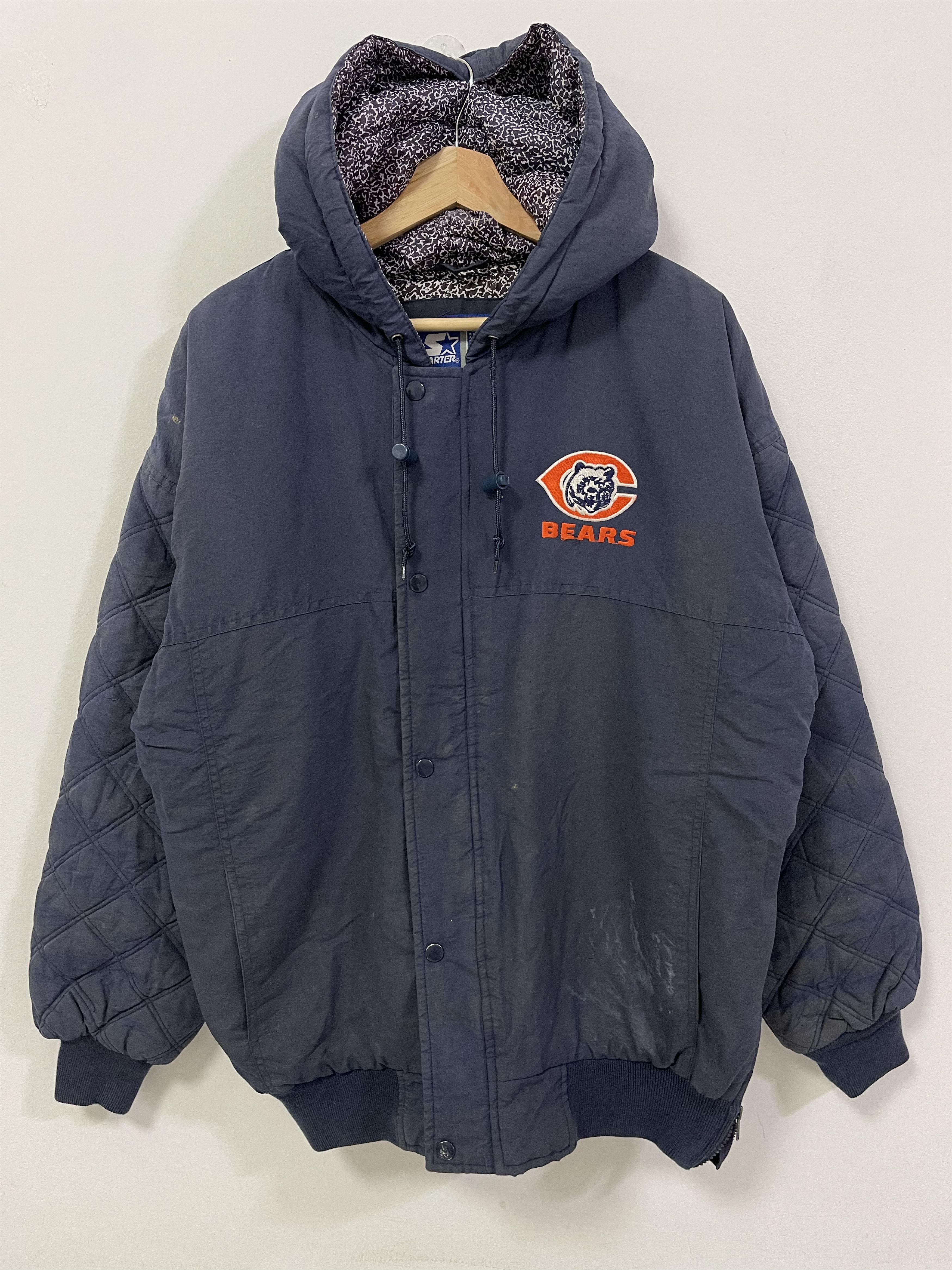 NFL × Starter × Vintage Vintage Chicago Bear NFL By Starter Jacket Distressed Size US M / EU 48-50 / 2 - 7 Thumbnail