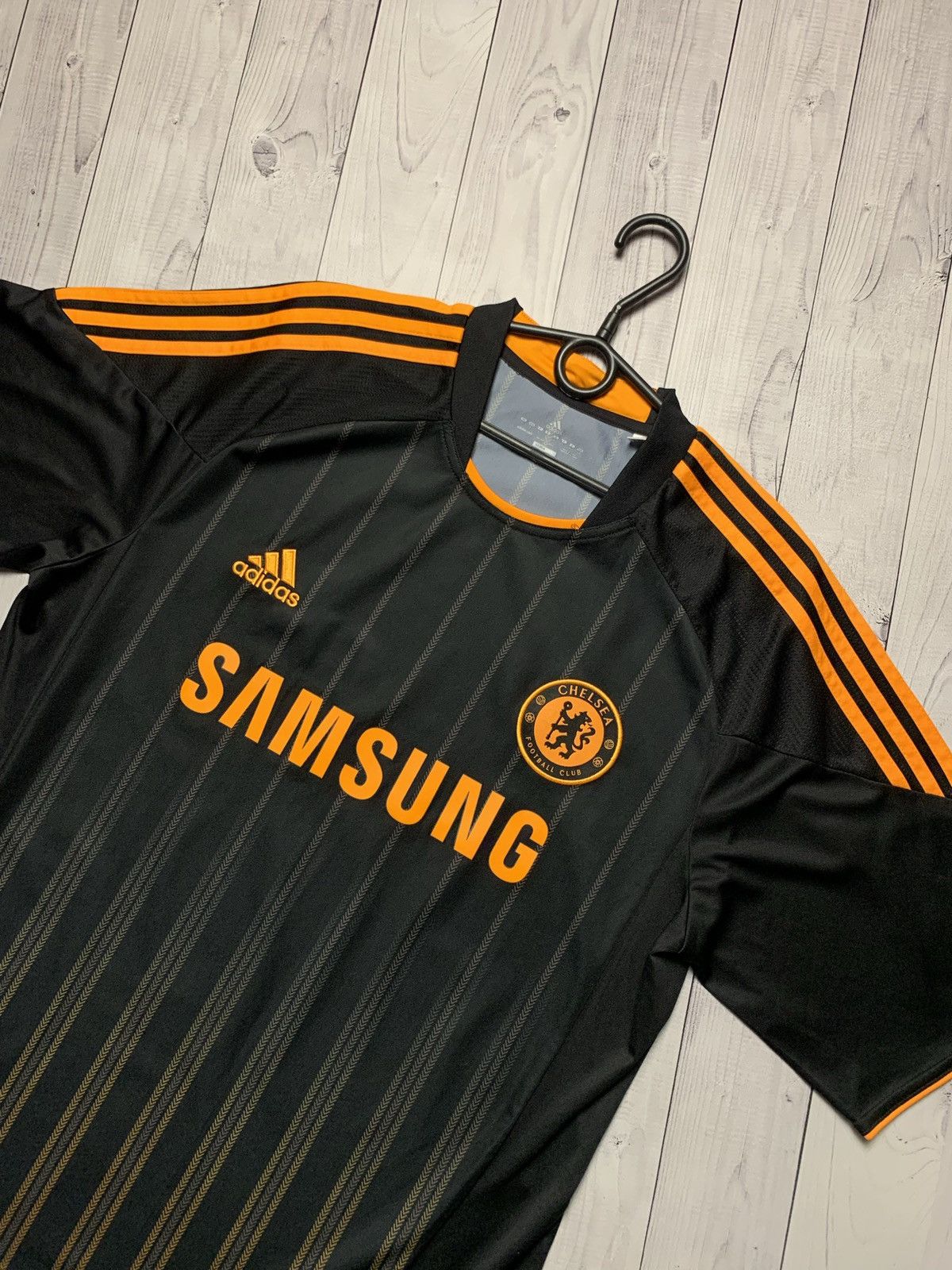 Vintage Vintage adidas soccer jersey Chelsea black away rare size L Size US L / EU 52-54 / 3 - 2 Thumbnail