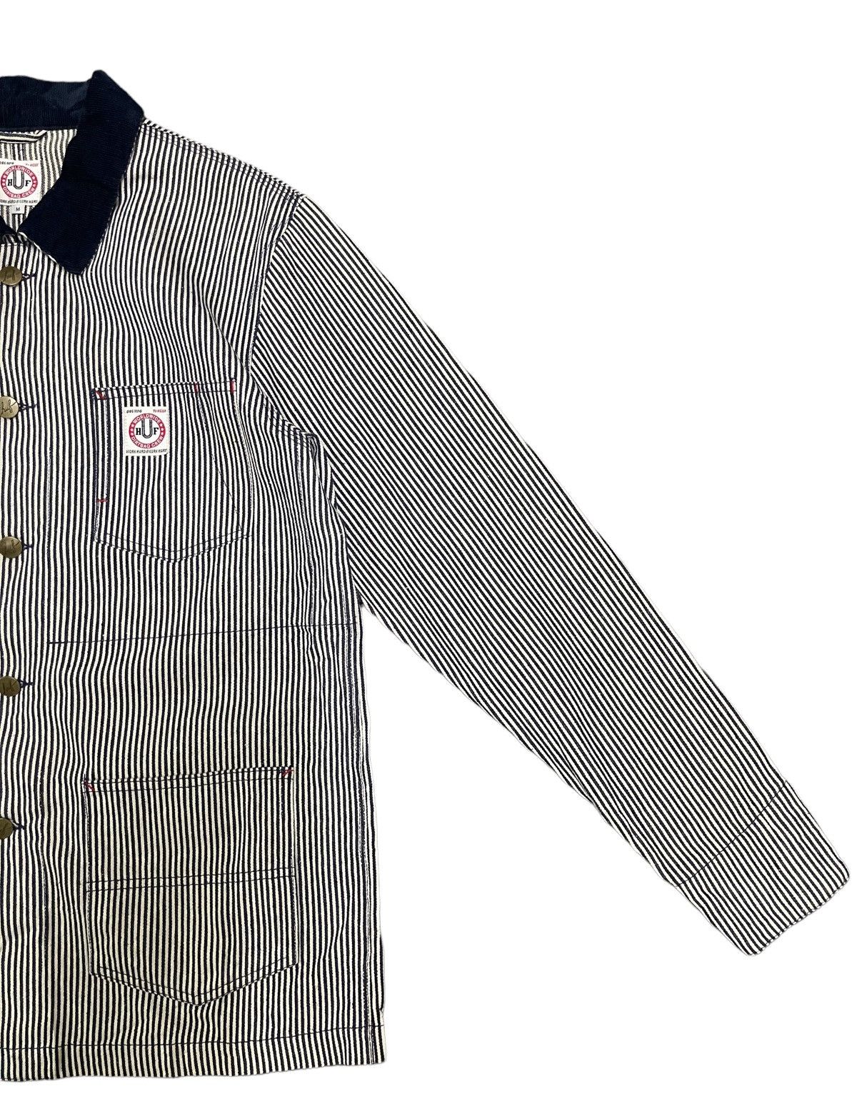 Huf Vintage Huf Stripe Workwear Style Jacket Size US M / EU 48-50 / 2 - 8 Thumbnail
