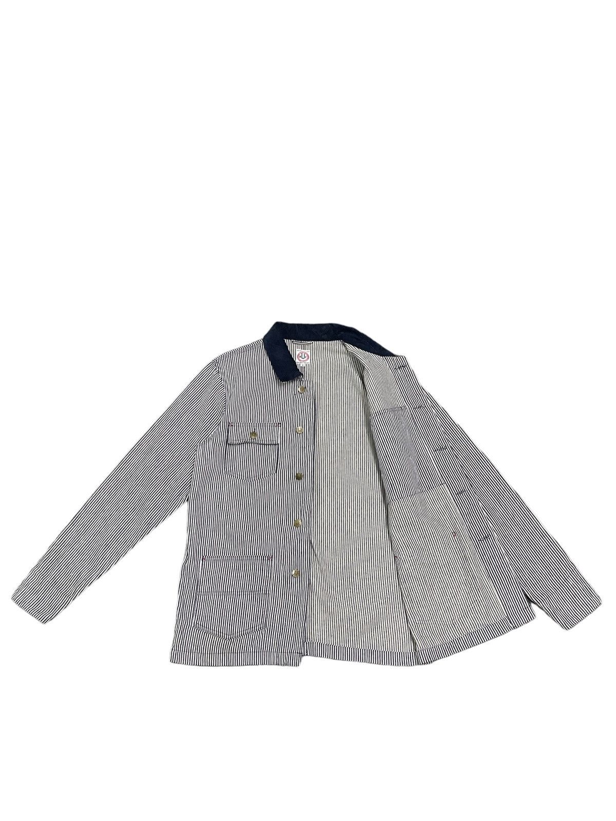 Huf Vintage Huf Stripe Workwear Style Jacket Size US M / EU 48-50 / 2 - 2 Thumbnail