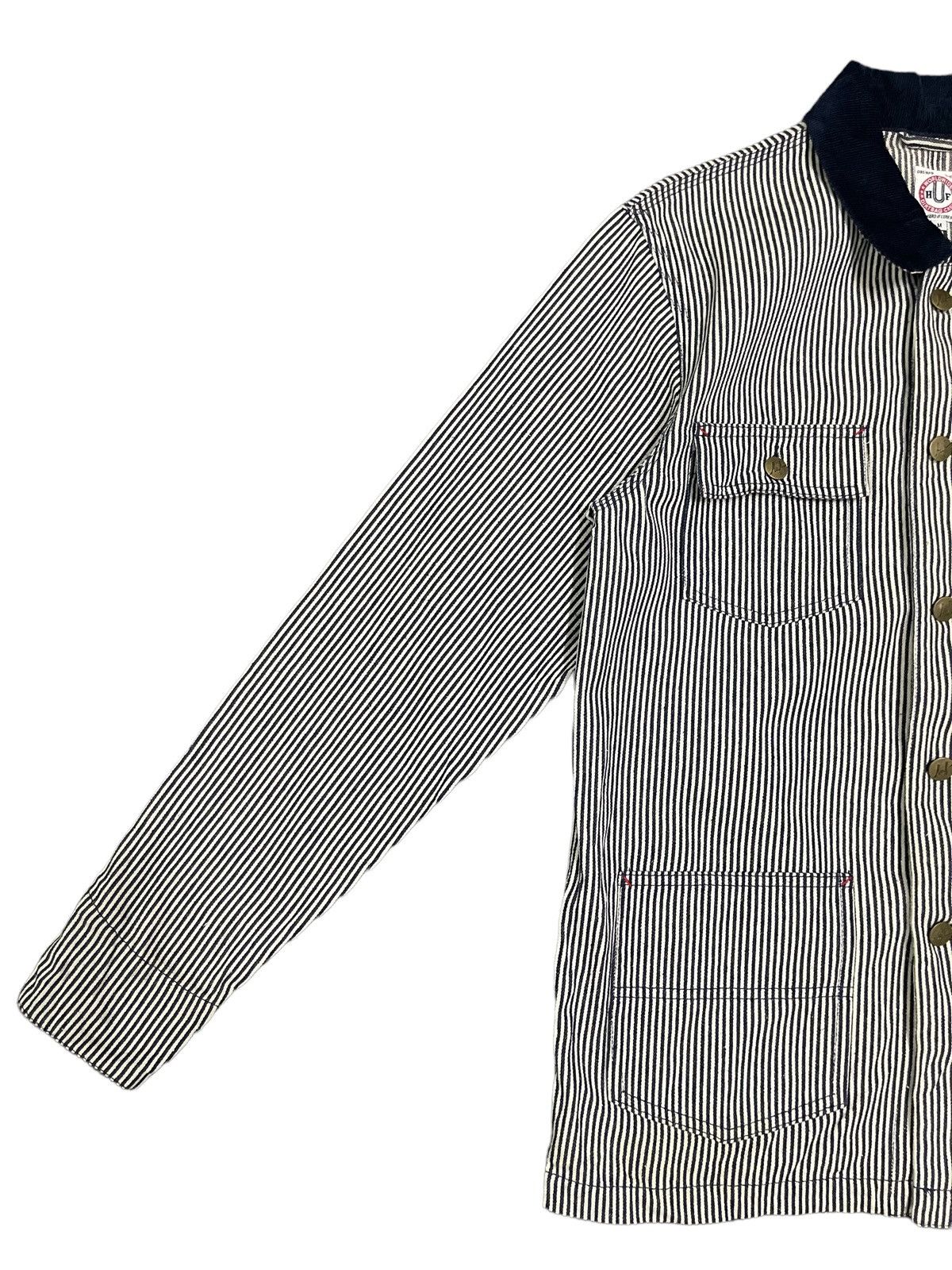 Huf Vintage Huf Stripe Workwear Style Jacket Size US M / EU 48-50 / 2 - 7 Thumbnail