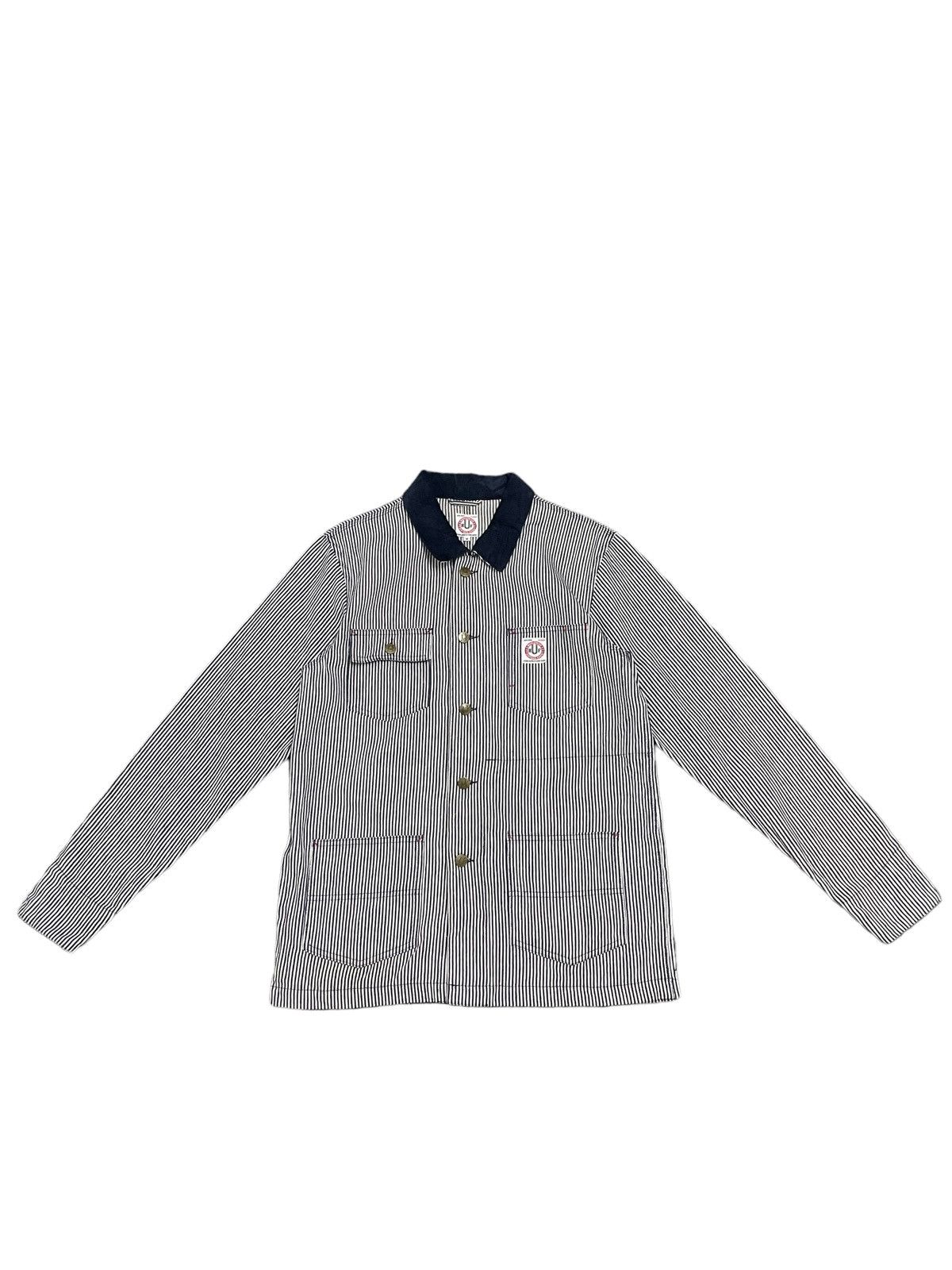 Huf Vintage Huf Stripe Workwear Style Jacket Size US M / EU 48-50 / 2 - 1 Thumbnail
