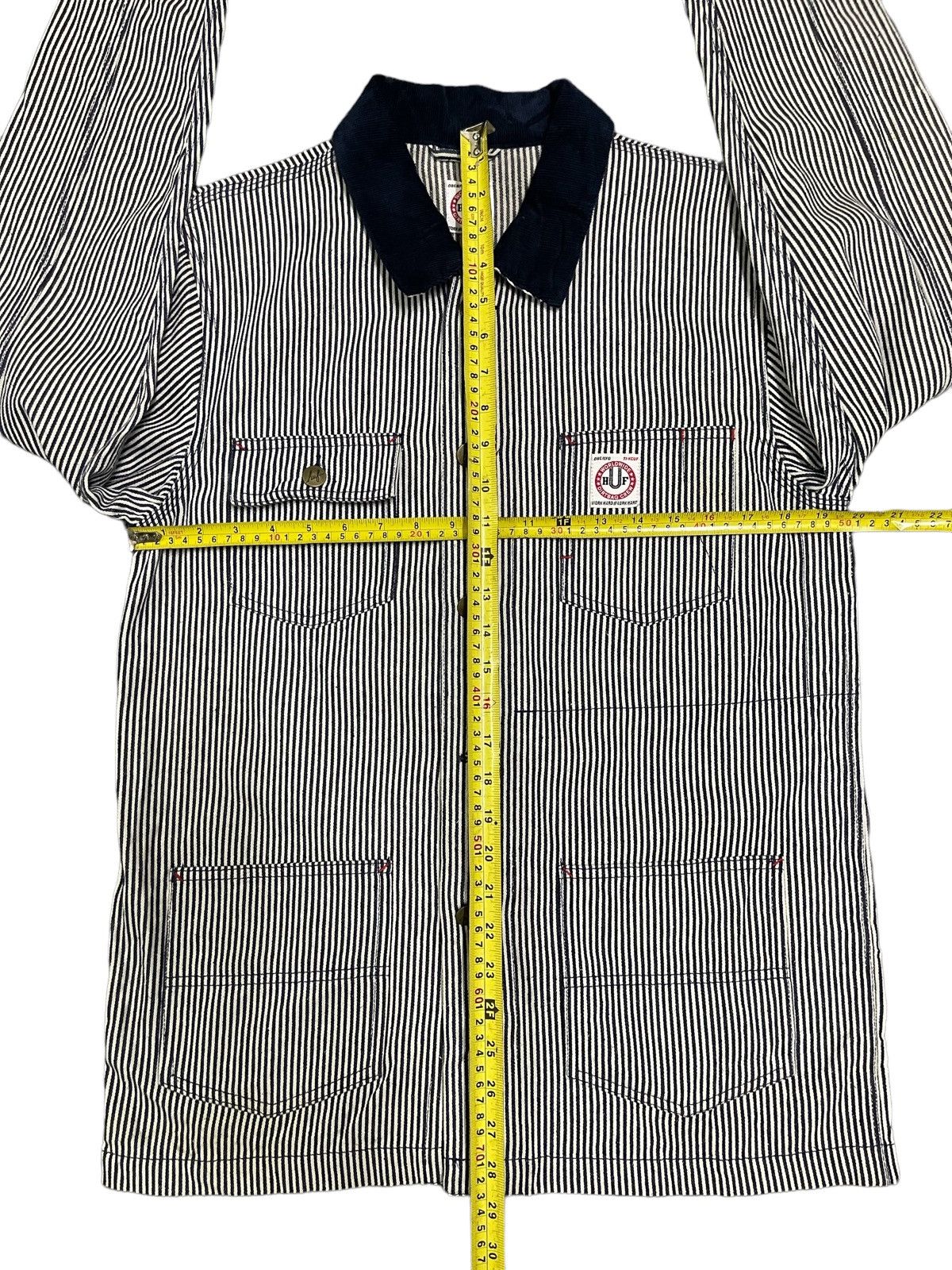 Huf Vintage Huf Stripe Workwear Style Jacket Size US M / EU 48-50 / 2 - 13 Thumbnail