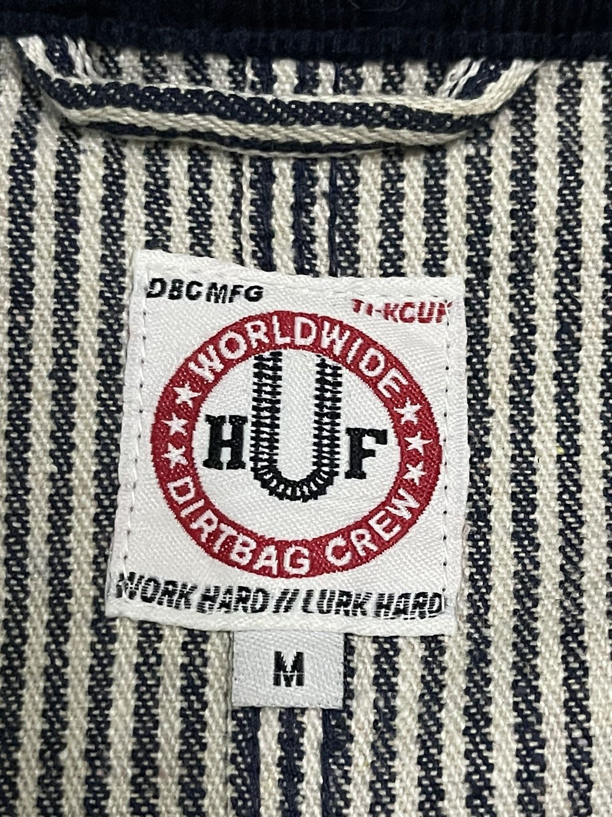 Huf Vintage Huf Stripe Workwear Style Jacket Size US M / EU 48-50 / 2 - 9 Thumbnail