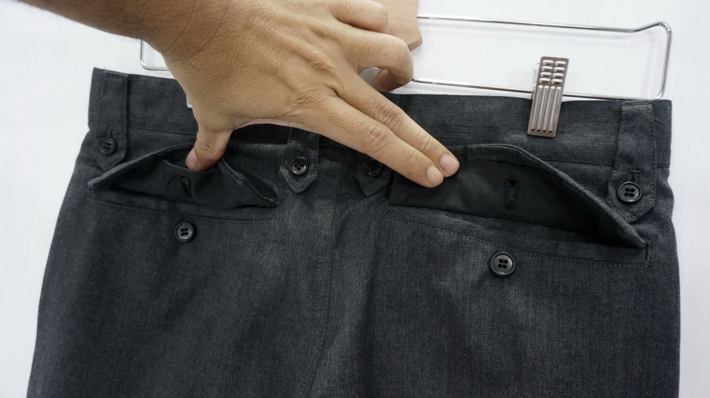 Japanese Brand TAKEO KIKUCHI WOOL Cargo Drawstring Leg Slimfit Pants Size US 30 / EU 46 - 8 Thumbnail